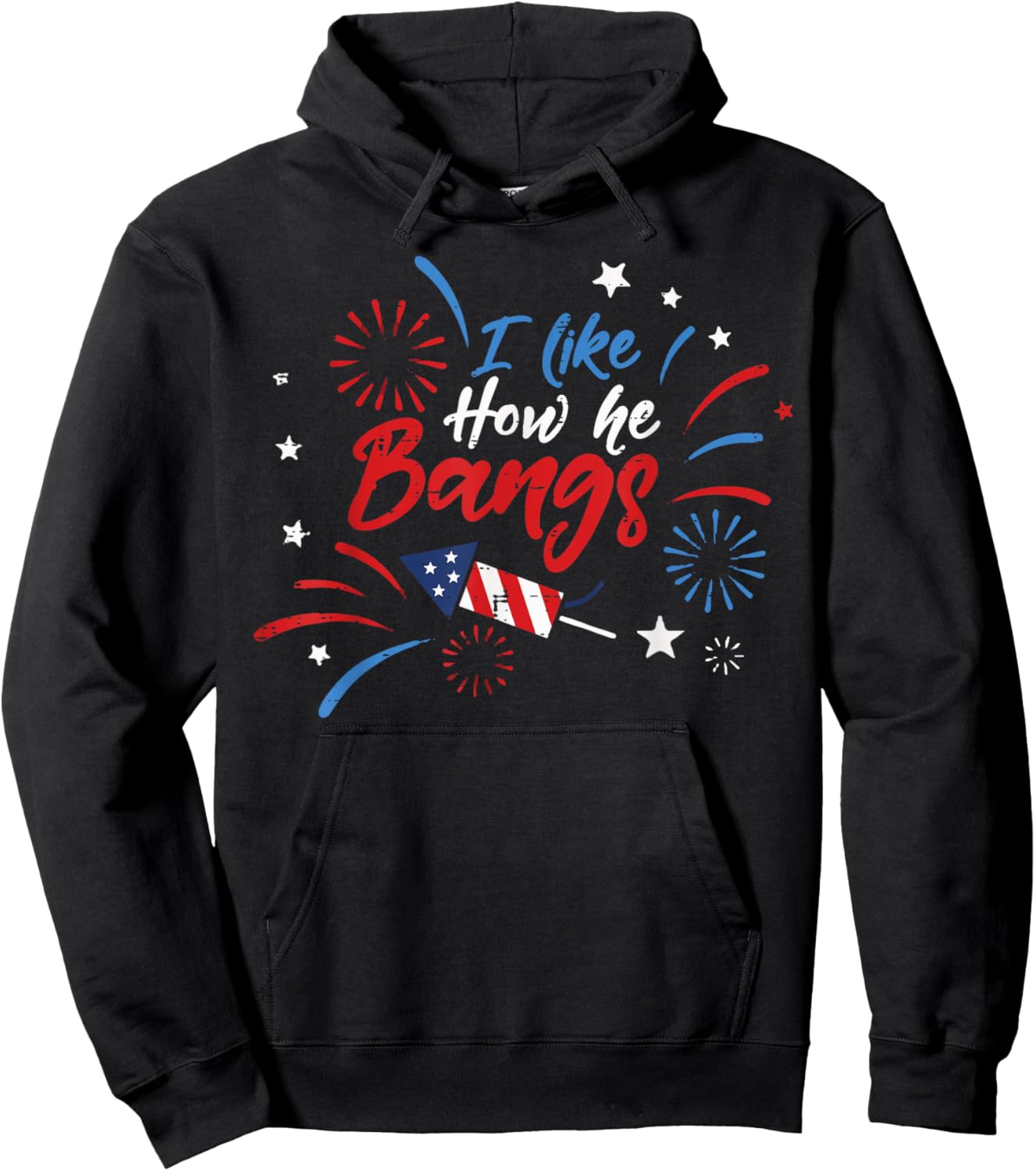 4th Of July Couple I Like How He Bangs Funny Humor Women Men Hoodie - Hoodie | Black
