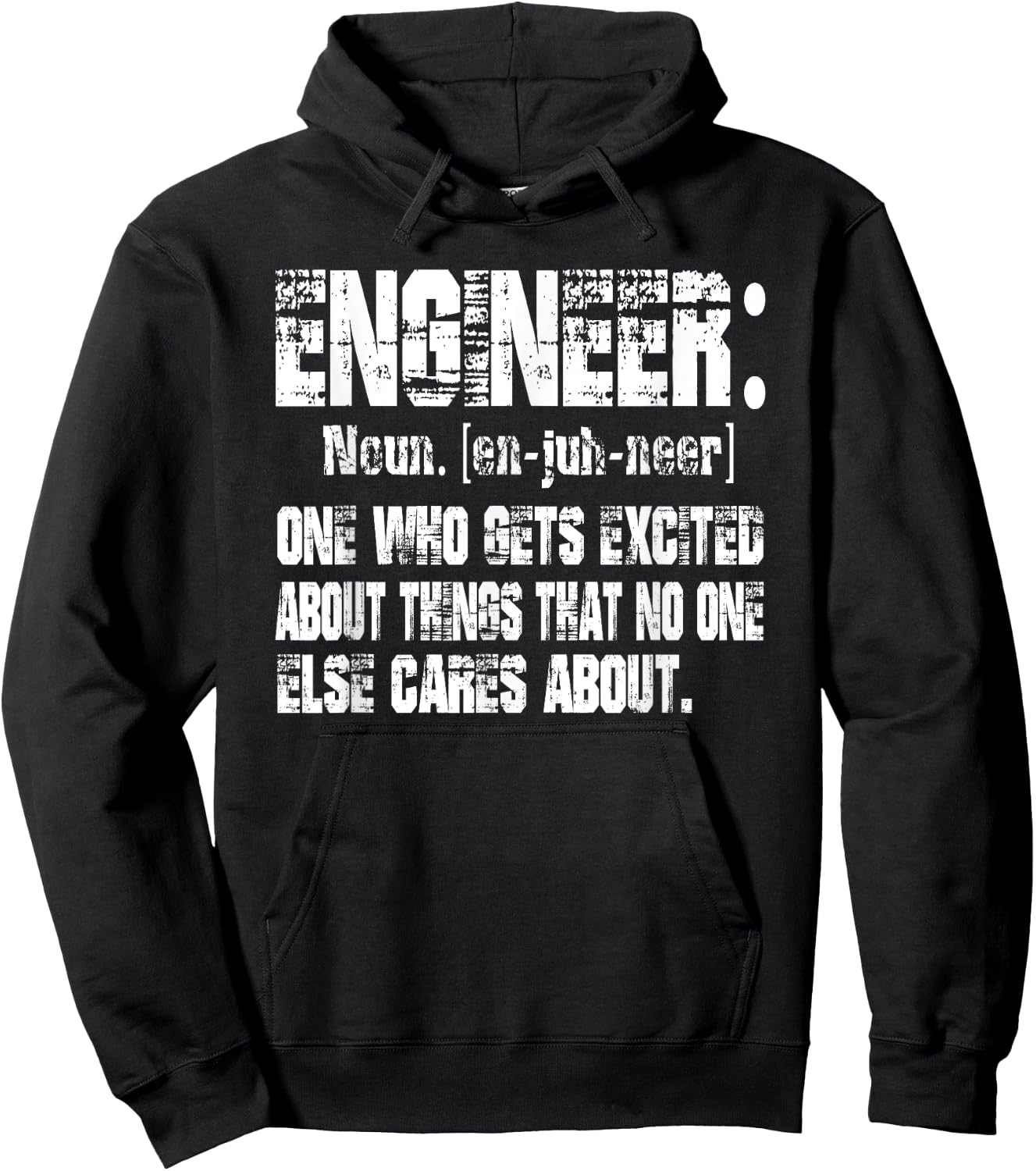 Engineer One Who Gets Excited About Things Nobody Cares Hoodie - Hoodie | Black