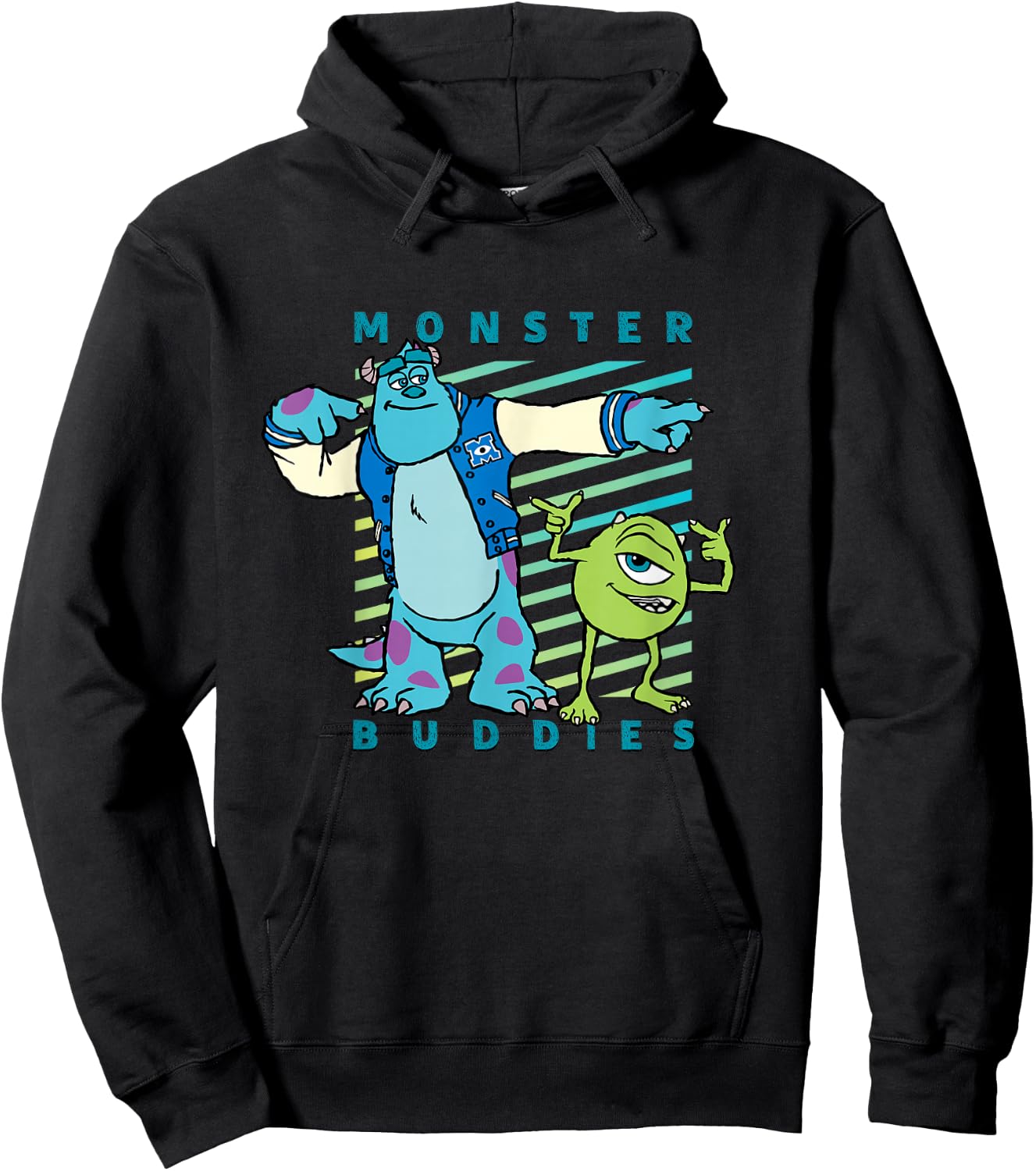 Disney PIXAR Sulley and Mike Wazowski Monster Buddies Hoodie - Hoodie | Black