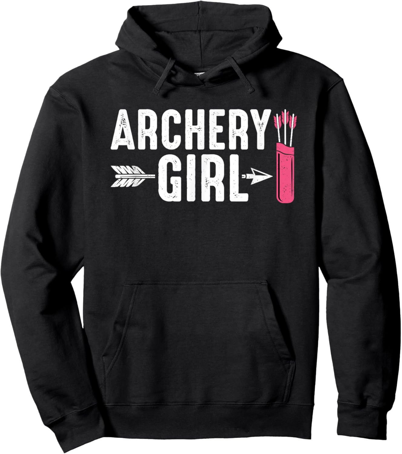 Cute Archery Girl Hoodie - Hoodie | Black