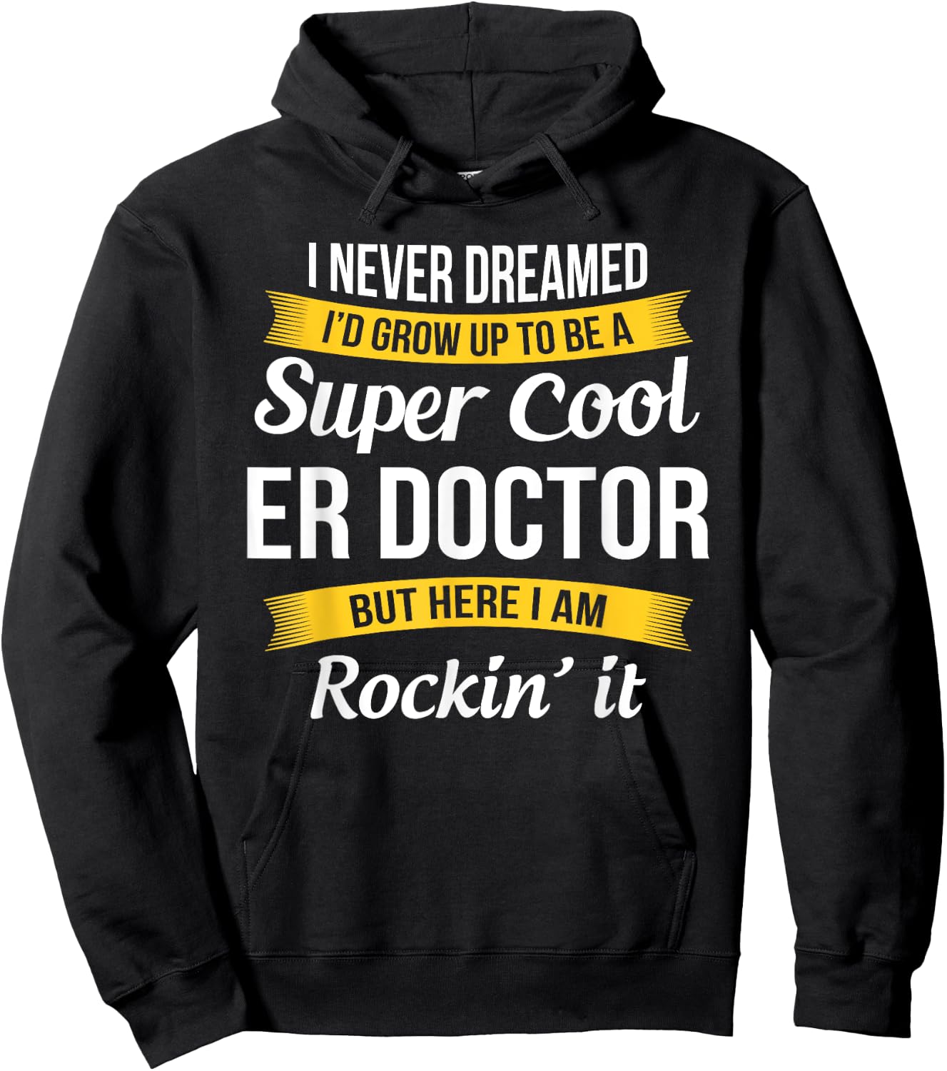 ER Doctor Funny Gift Hoodie - Hoodie | Black