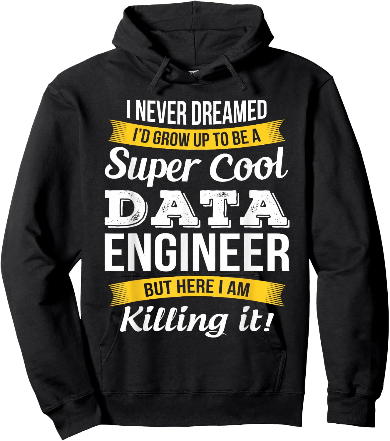 Data engineer T Shirt Funny Gift Hoodie - Hoodie | Black