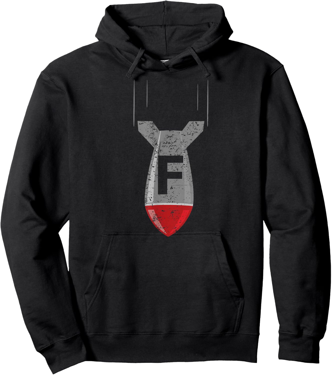 F Bomb Funny Dropping the F Bomb Sarcastic - Adult - Black - Small - Short Sleeve - Classic Fit - Cotton, Polyester Blend Hoodie - Hoodie | Black