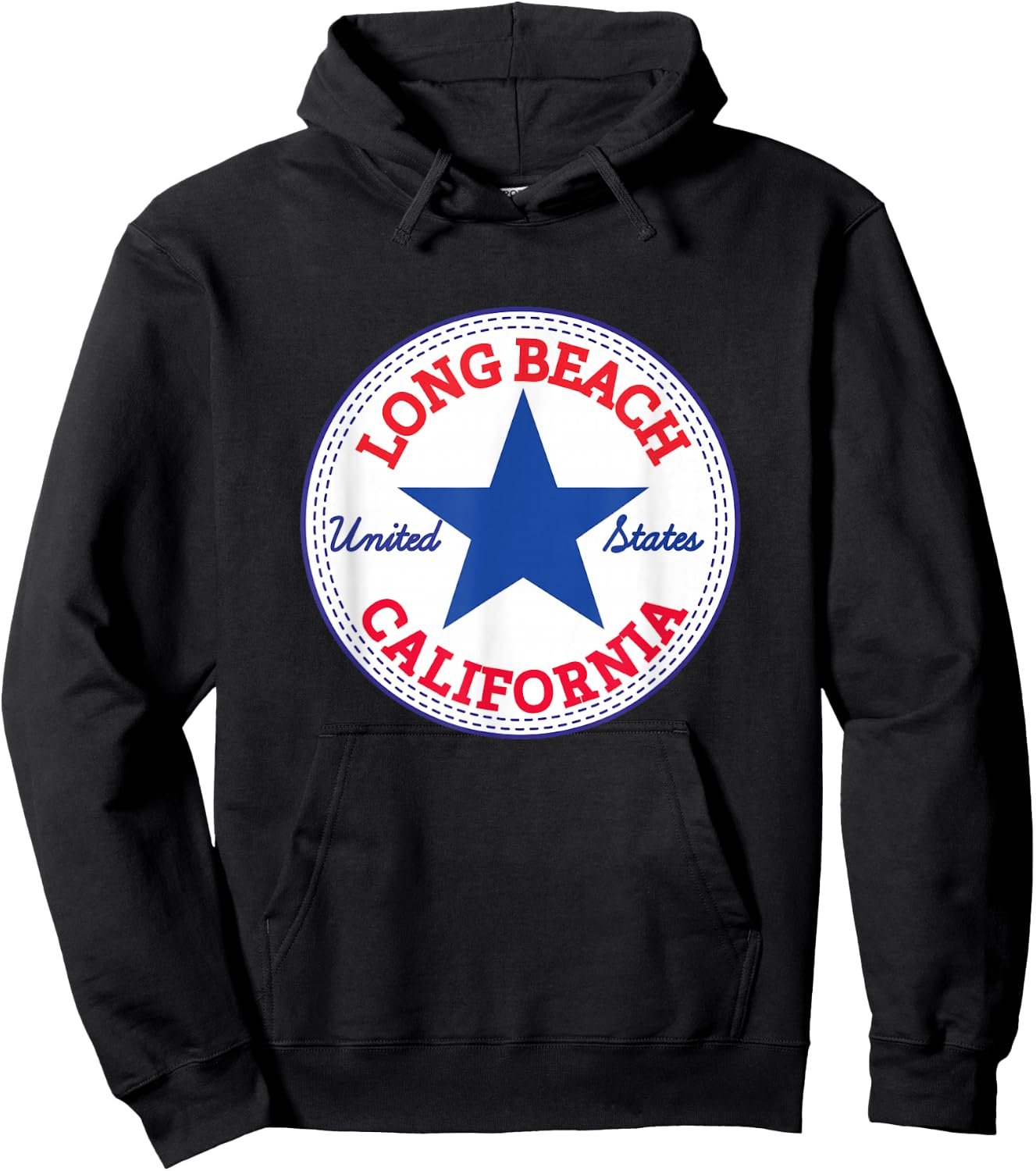 LONG BEACH CALIFORNIA USA United States Hoodie - Hoodie | Black