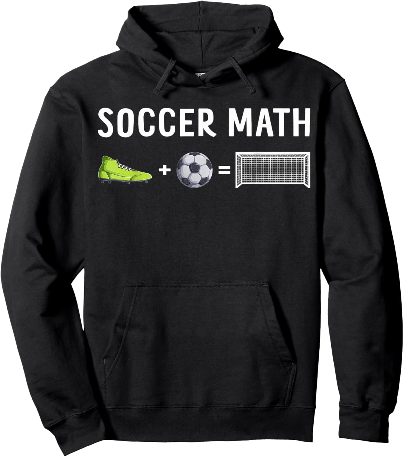 Soccer Math Football Sport Footballer Soccer Player Hoodie - Hoodie | Black