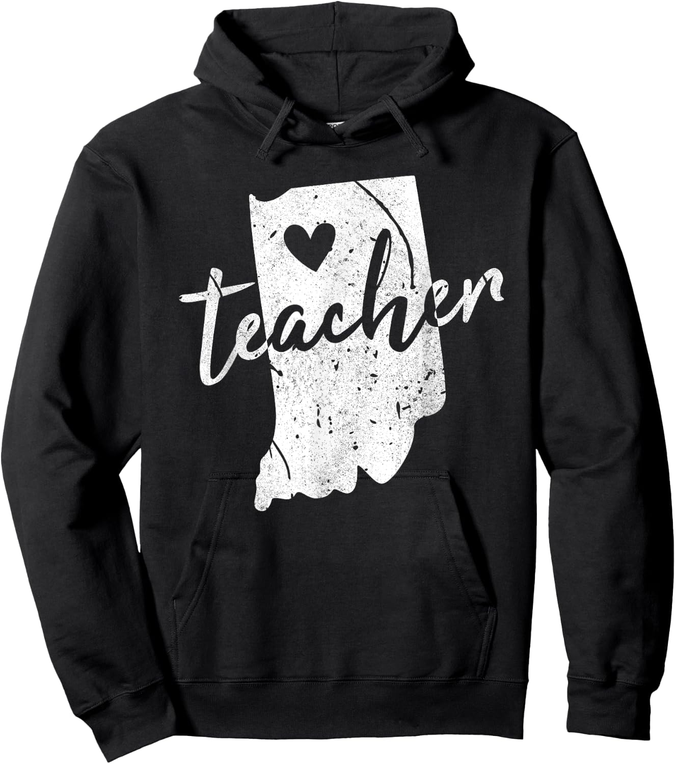 Red For Ed Indiana Teacher Men Women Girls Kids Hoodie - Hoodie | Black