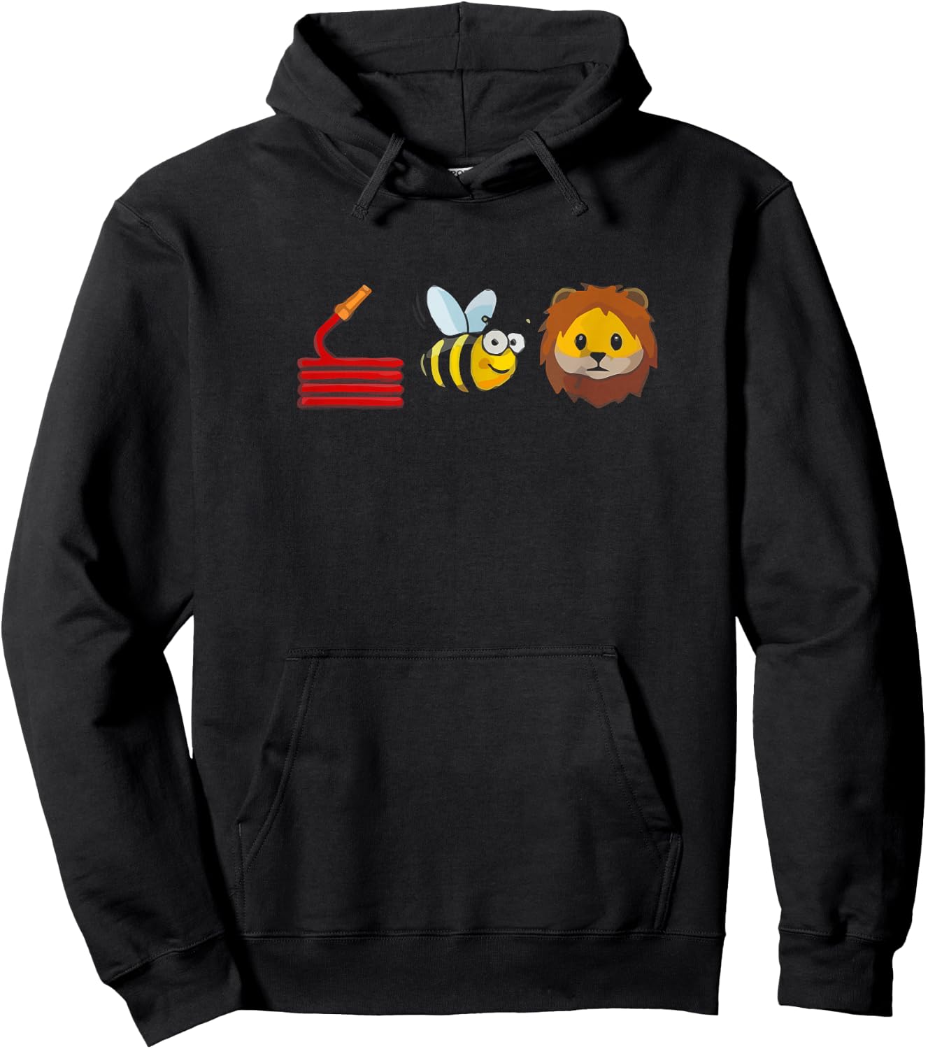 Hose Bee Lion I am a FireFighter Hoodie - Hoodie | Black