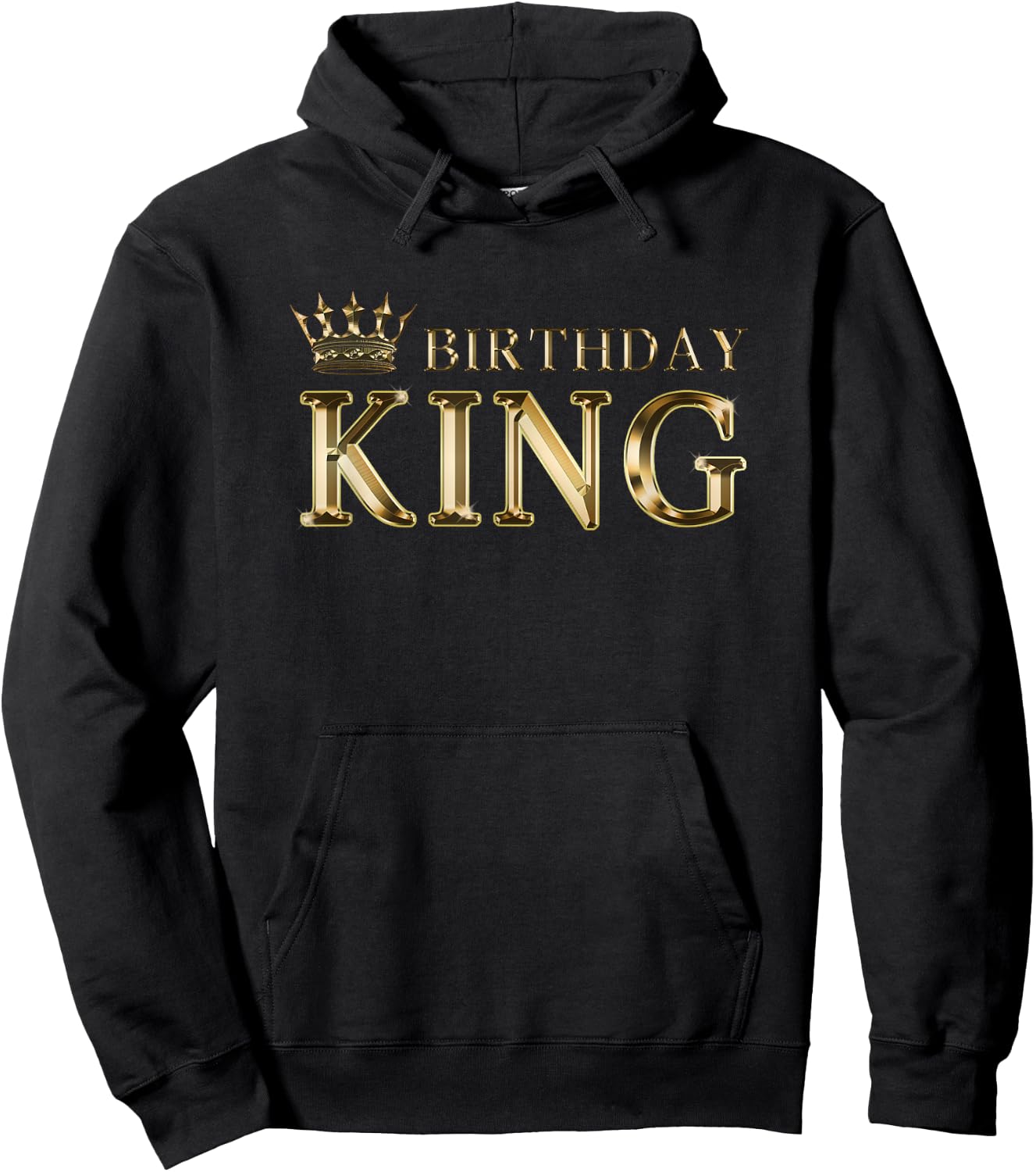 Birthday King Gold Crown For Boys And Men Hoodie - Hoodie | Black