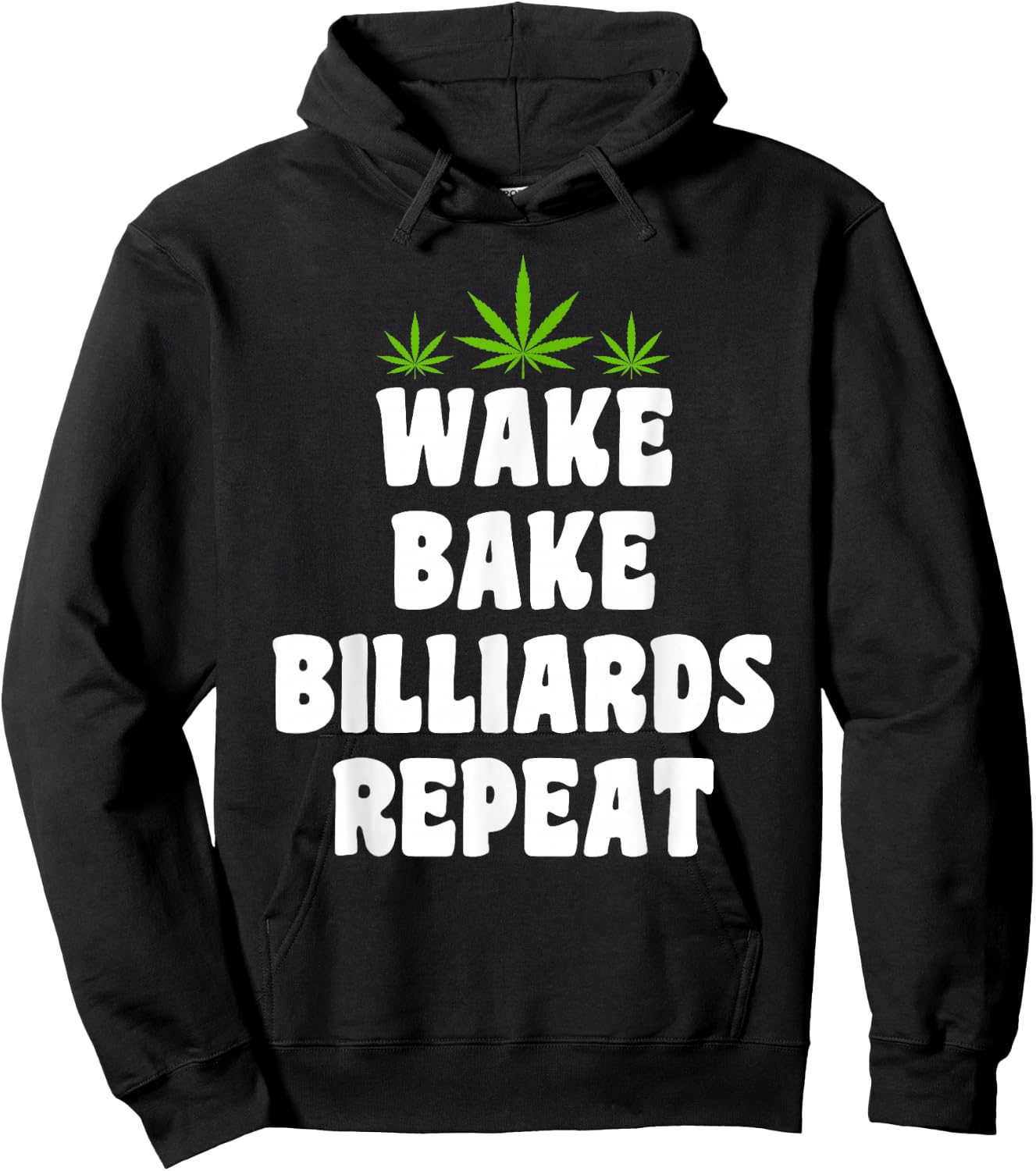 Billiards & Cannabis Marijuana Weed Smoker Hoodie - Hoodie | Black