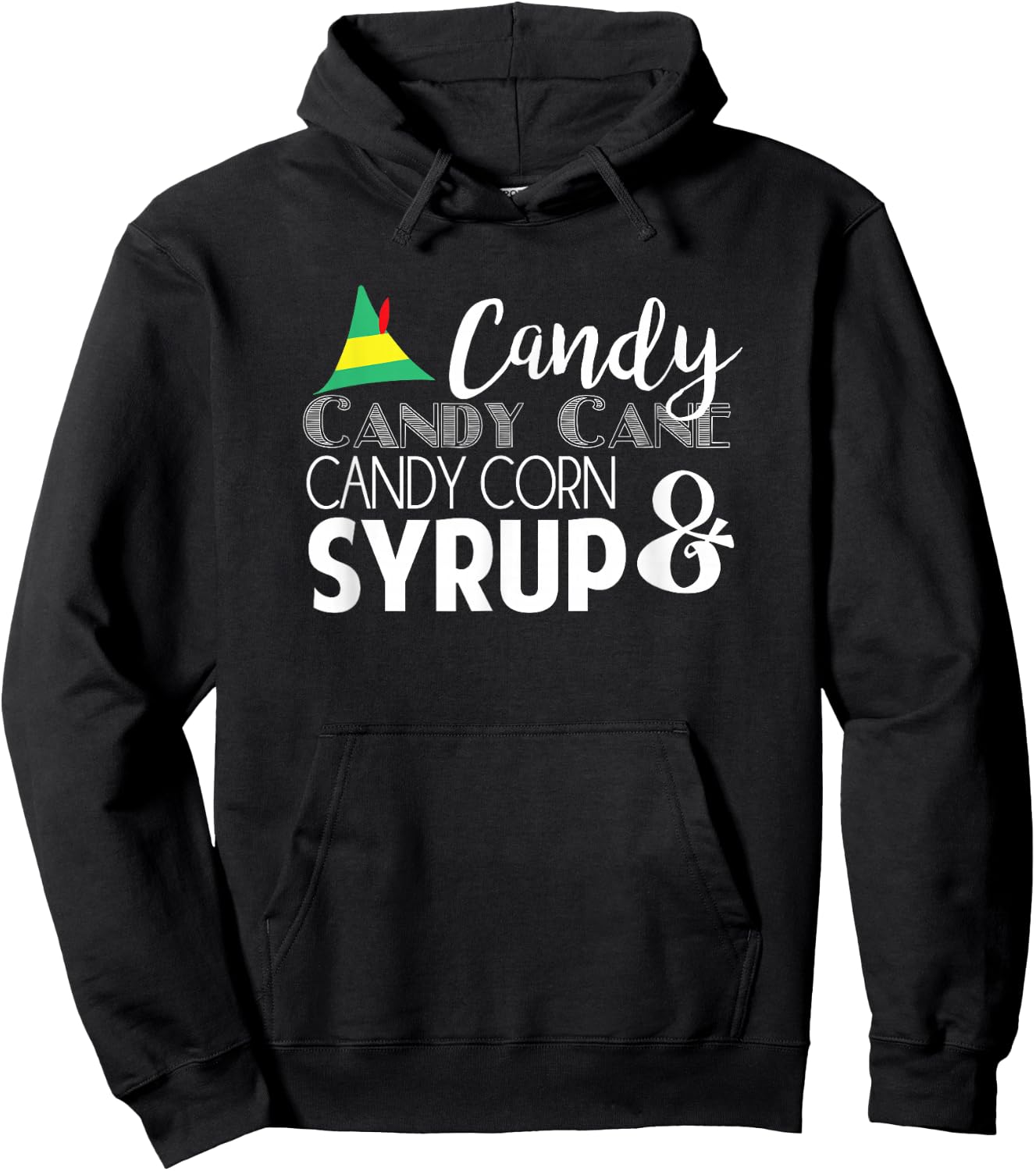Elf -- 4 main food groups Hoodie - Hoodie | Black