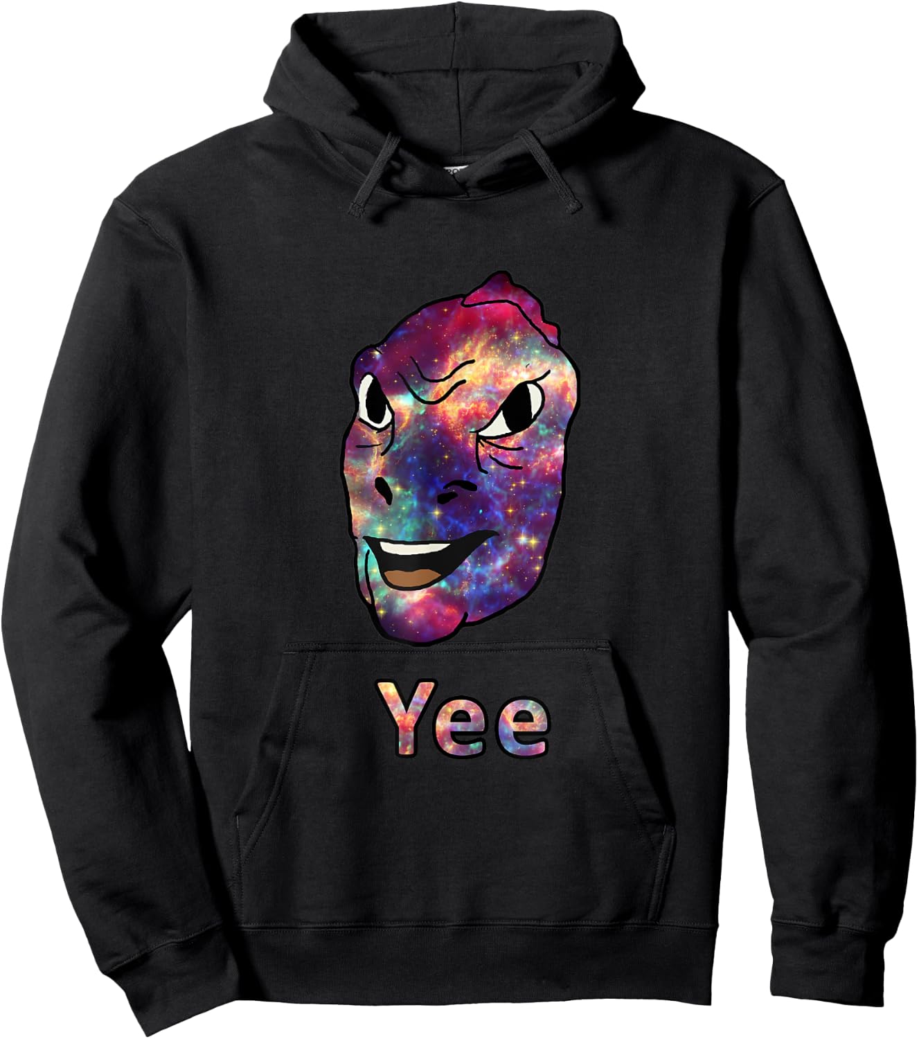 Space GalaxYee | Galaxy Meme Nebula Yee Hoodie - Hoodie | Black