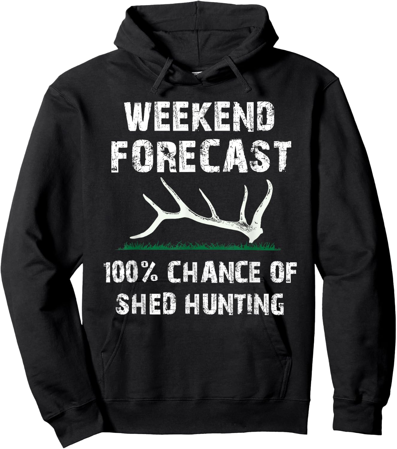 Elk & Deer Shed antler hunting, shed hunters Hoodie - Hoodie | Black