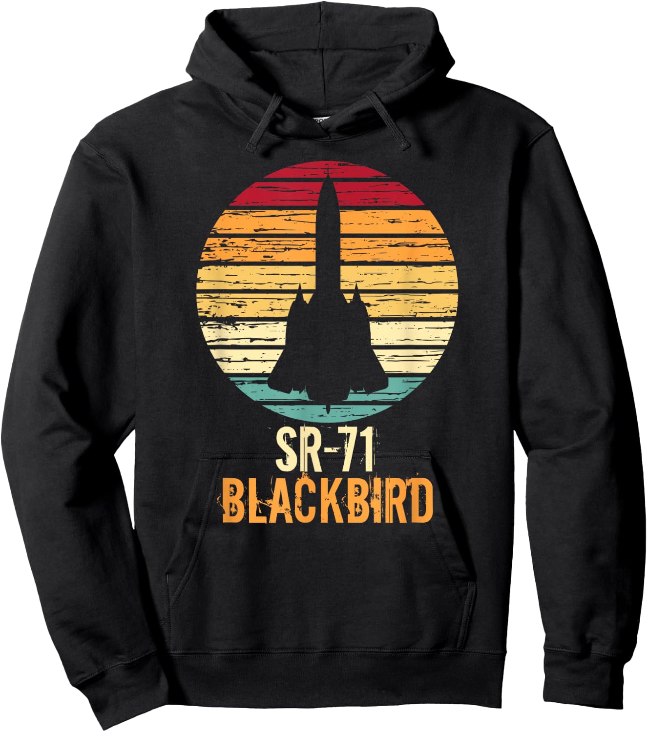 Vintage SR-71 Blackbird Military Aviation Aircraft Hoodie - Hoodie | Black
