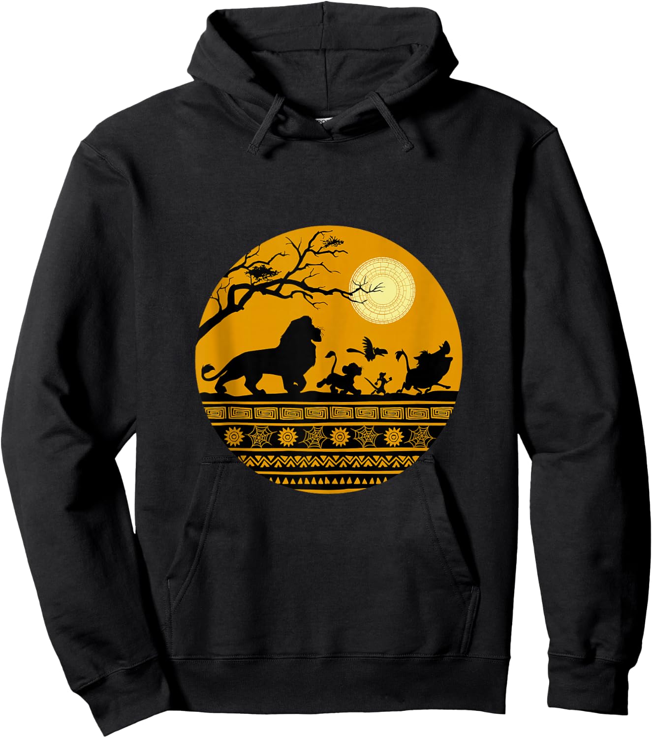 Disney The Lion King Halloween Circle Hoodie - Hoodie | Black
