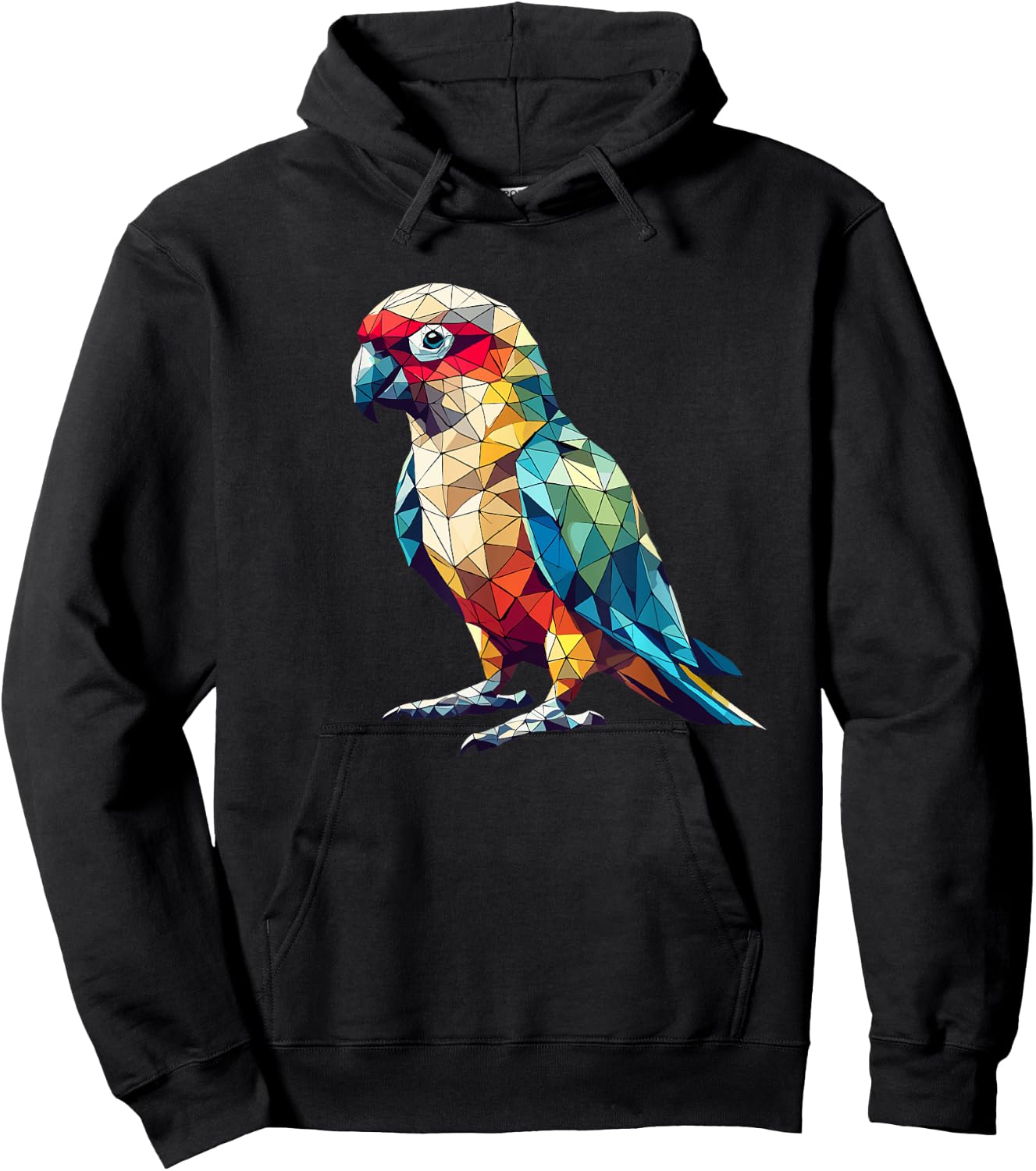 Geometric Art Conure Parrot Conures Hoodie - Hoodie | Black