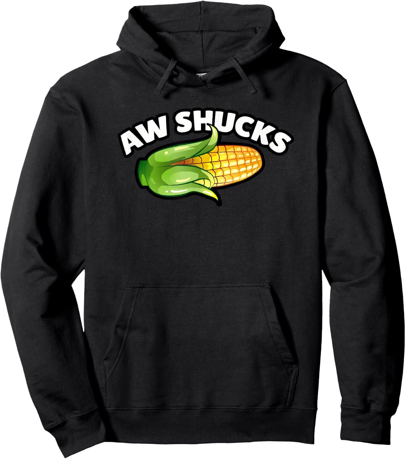 Aw Shucks Funny Corn Hoodie - Hoodie | Black