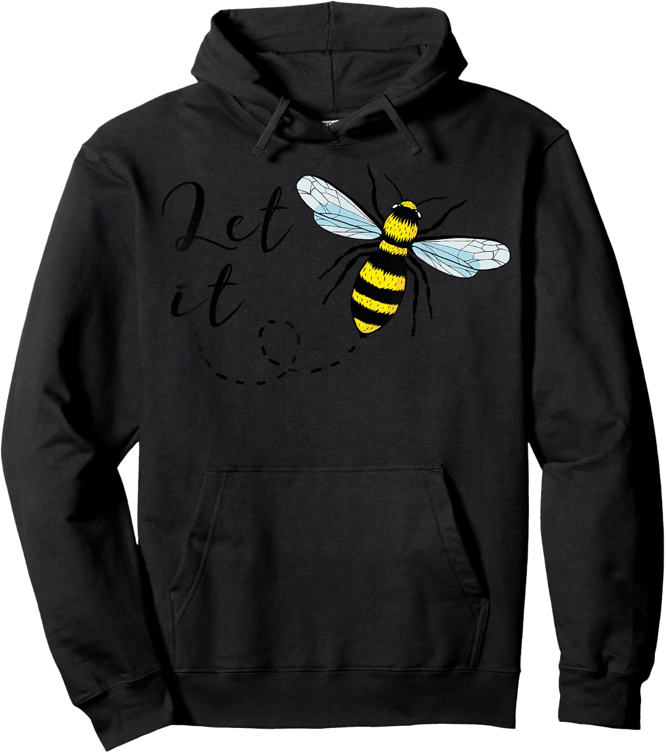 Let It Bee T Shirt Honey Bee Hoodie - Hoodie | Black