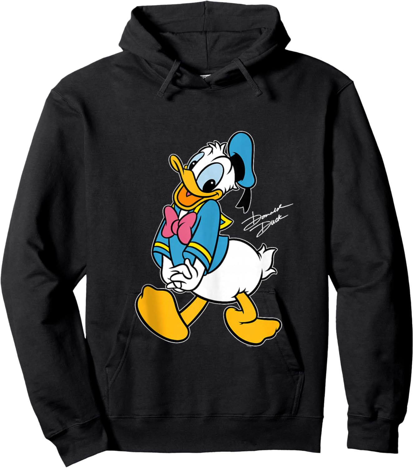 Disney Donald Duck Retro Character Silly Pose Trip Matching Hoodie - Hoodie | Black