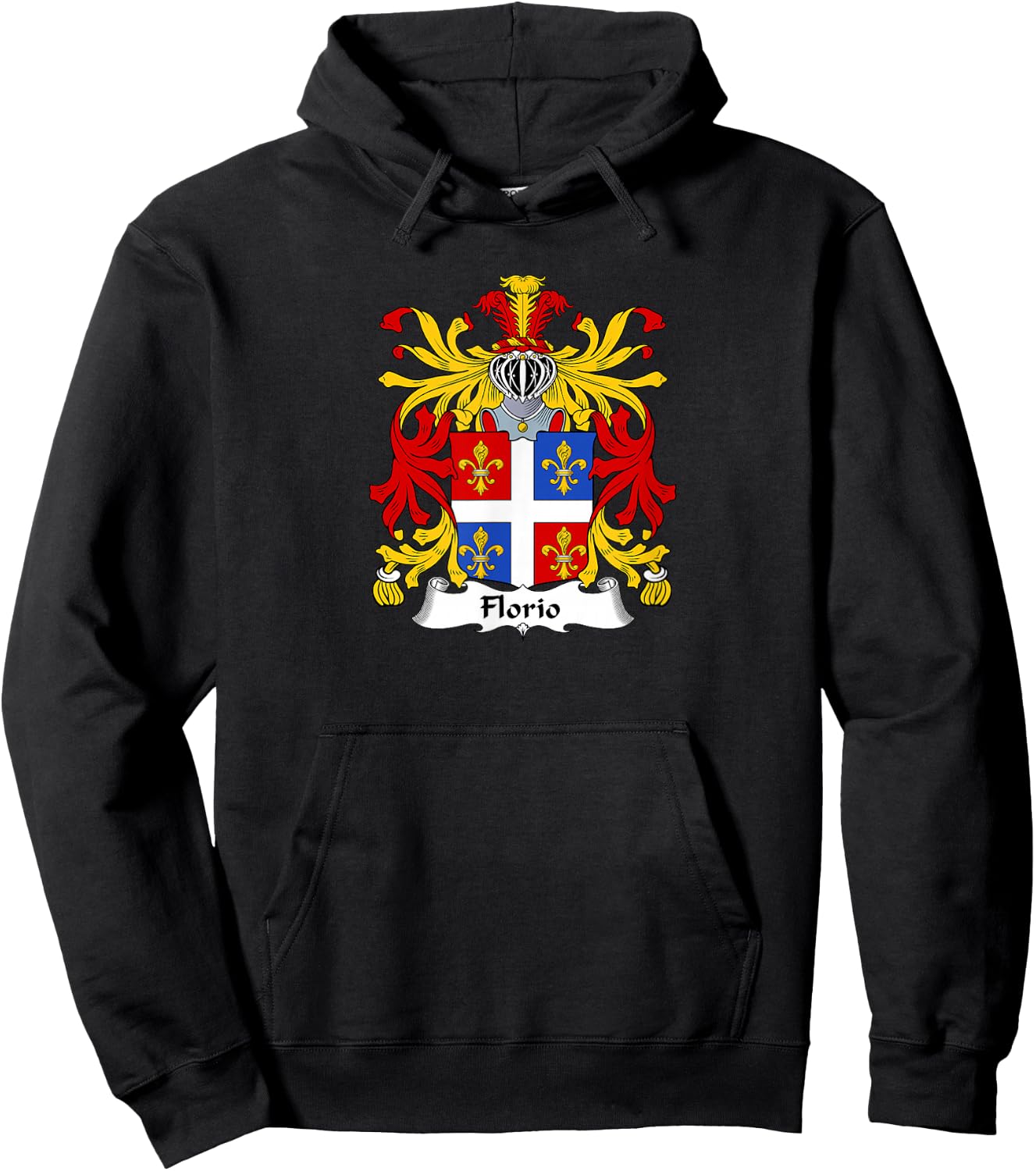 Florio Coat of Arms - Family Crest Hoodie - Hoodie | Black