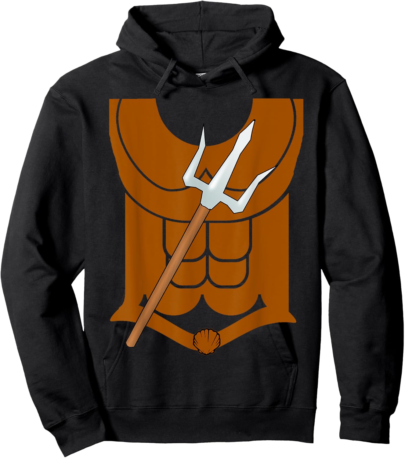 King God Of The Sea Roman Neptune Poseidon Costume Hoodie - Hoodie | Black