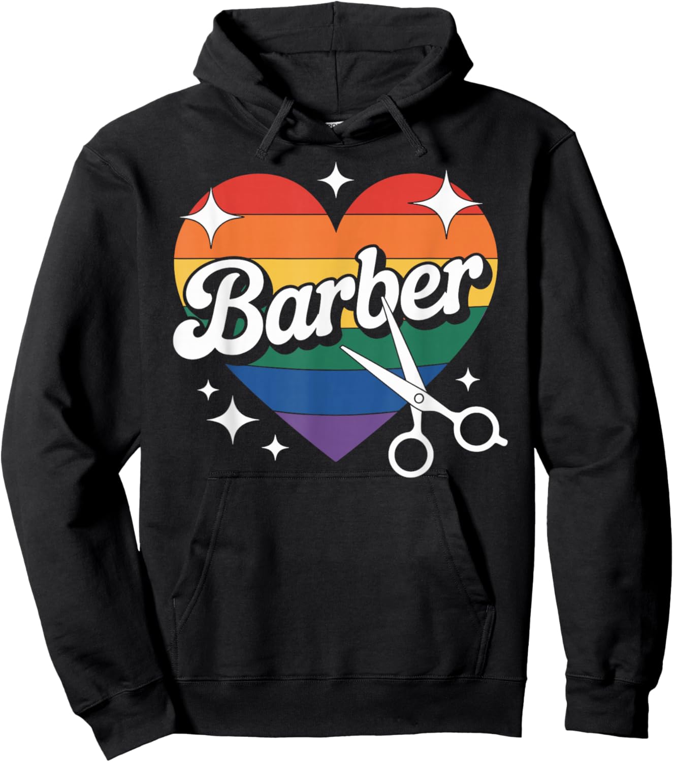 Barber Heart Hoodie - Hoodie | Black