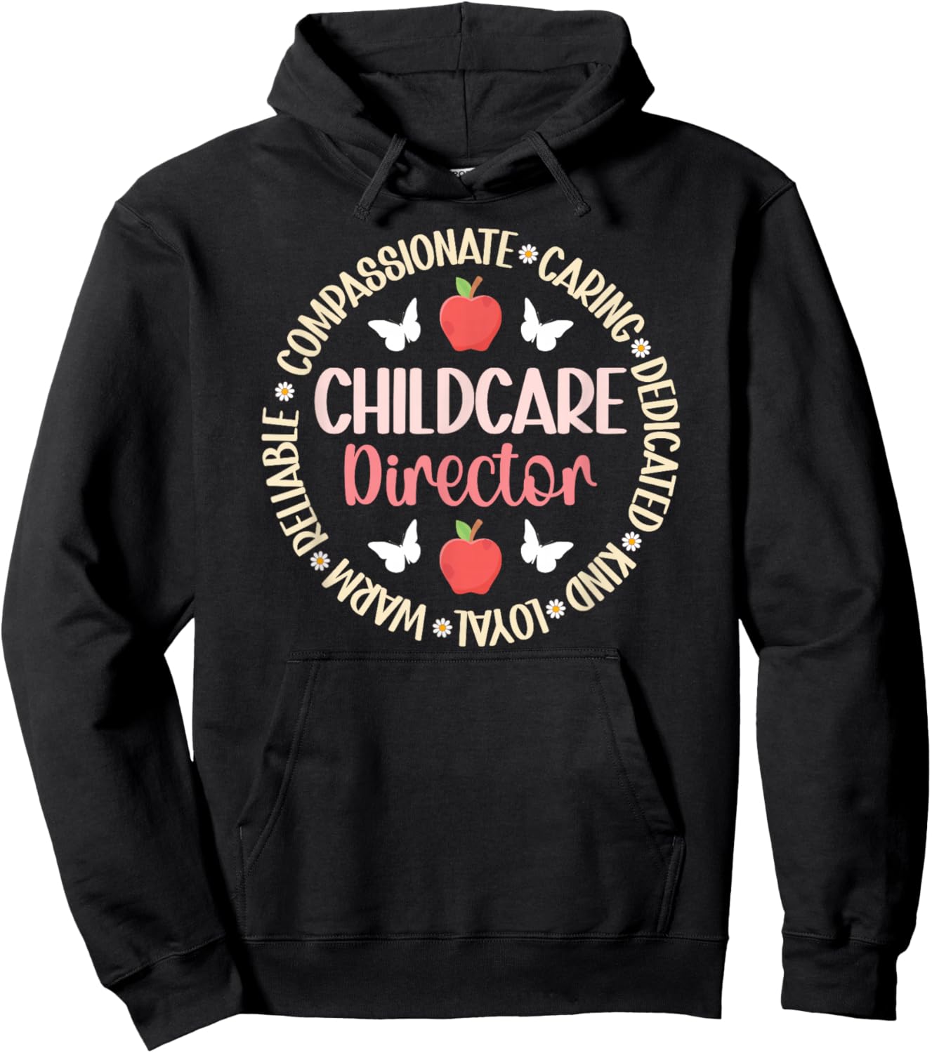 Childcare Director Appreciation Circle Child Care Director Hoodie - Hoodie | Black