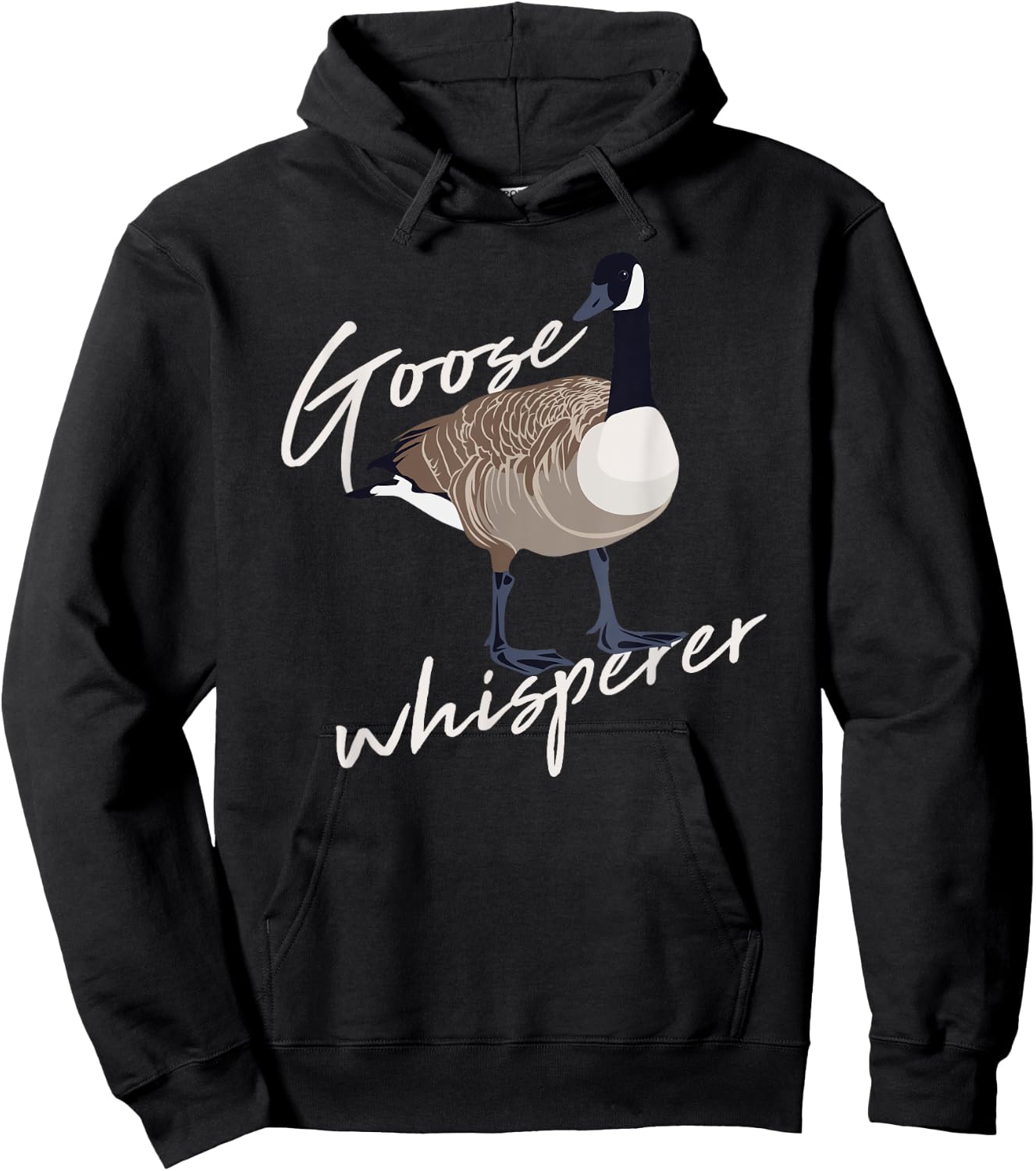 Canadian Goose Whisperer Funny Cute Bird Hunter Gift Animal Hoodie - Hoodie | Black