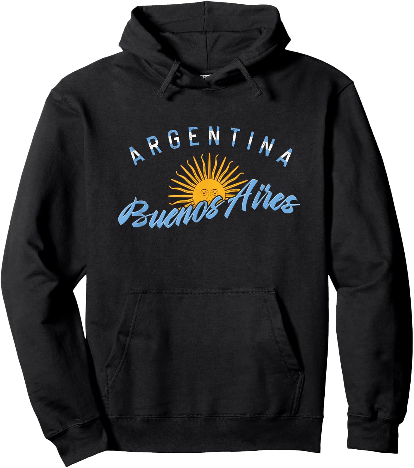 Proud Argentine Buenos Aires Argentina Country Descent Hoodie - Hoodie | Black