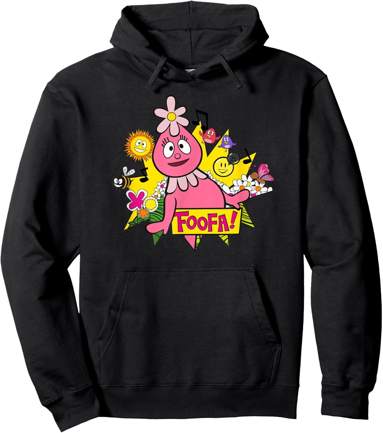 Yo Gabba Gabba - Classic Foofa 01 Hoodie - Hoodie | Black
