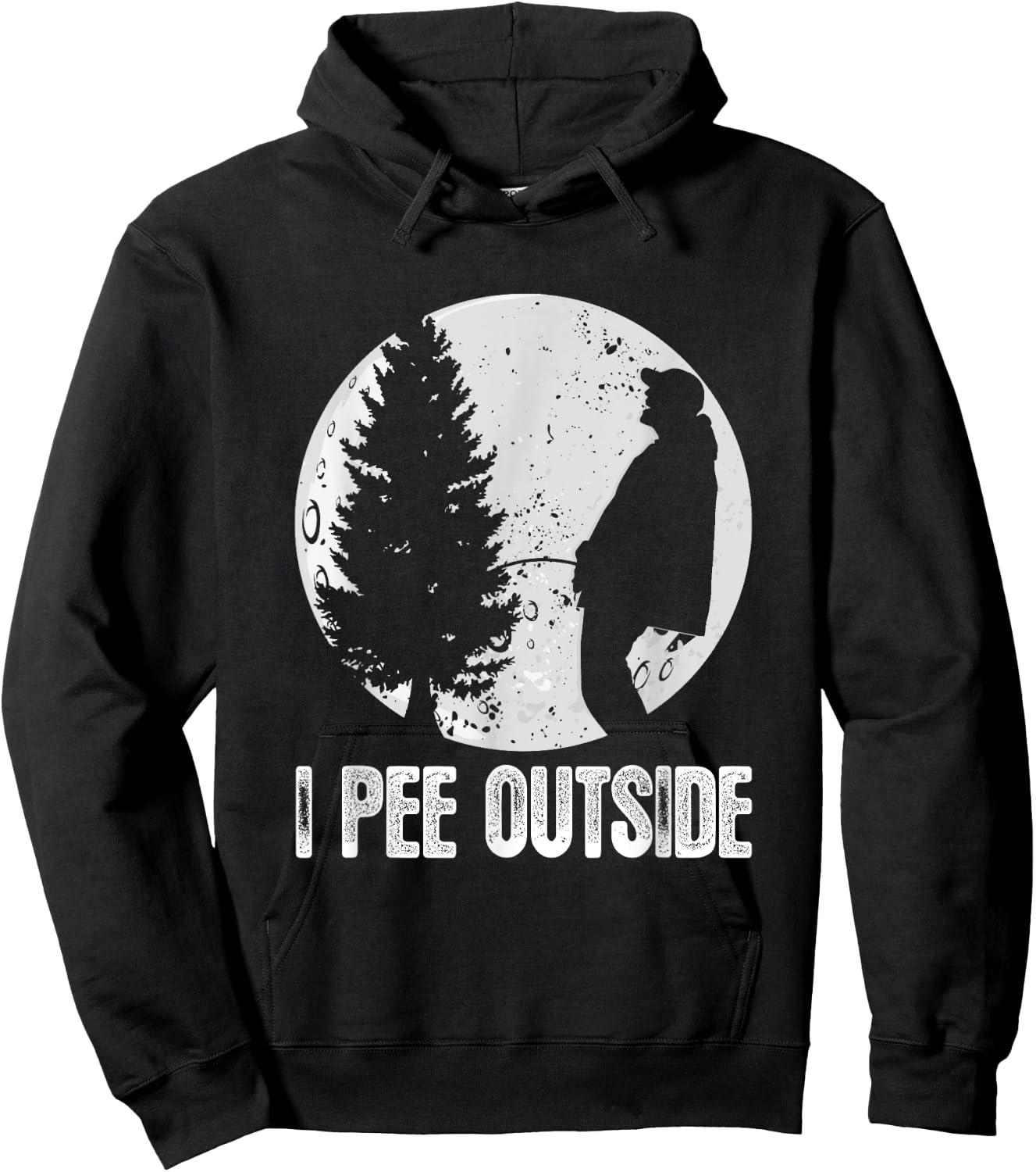 Funny Camping Shirts I Pee Outside Inappropriate Hoodie - Hoodie | Black