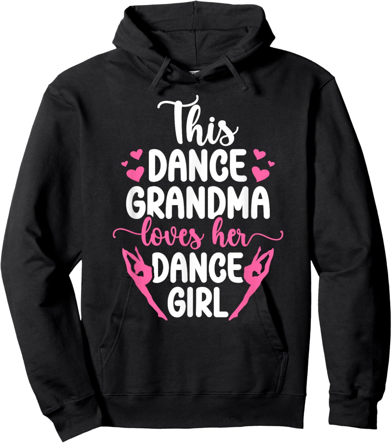 Dance Grandma Proud Dancing Grandmother Dancer Grandma Hoodie - Hoodie | Black