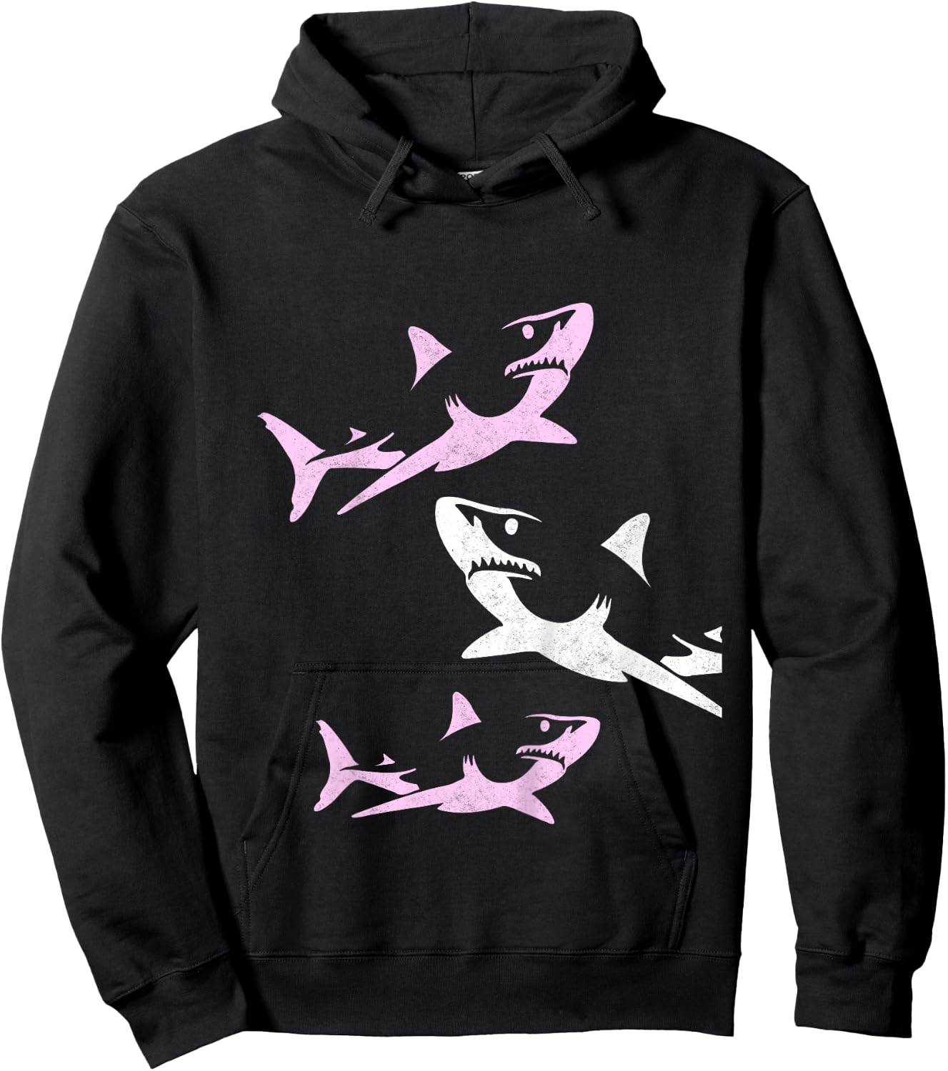Shark Shirt for Girls & Toddlers - Pink Shark Gift Hoodie - Hoodie | Black