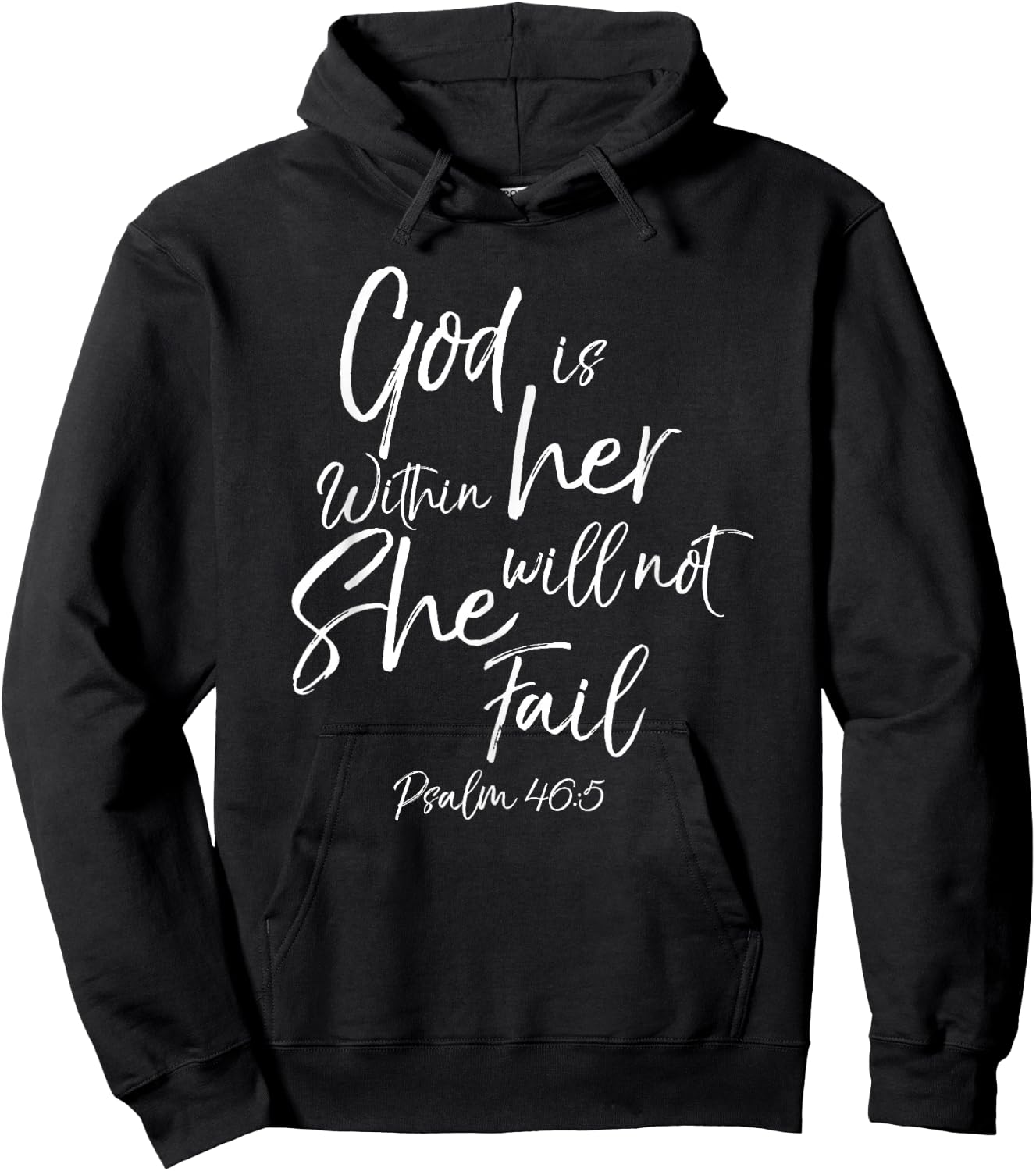 God is Within Her Christian Woman Bible Verse Proverbs Jesus Hoodie - Hoodie | Black