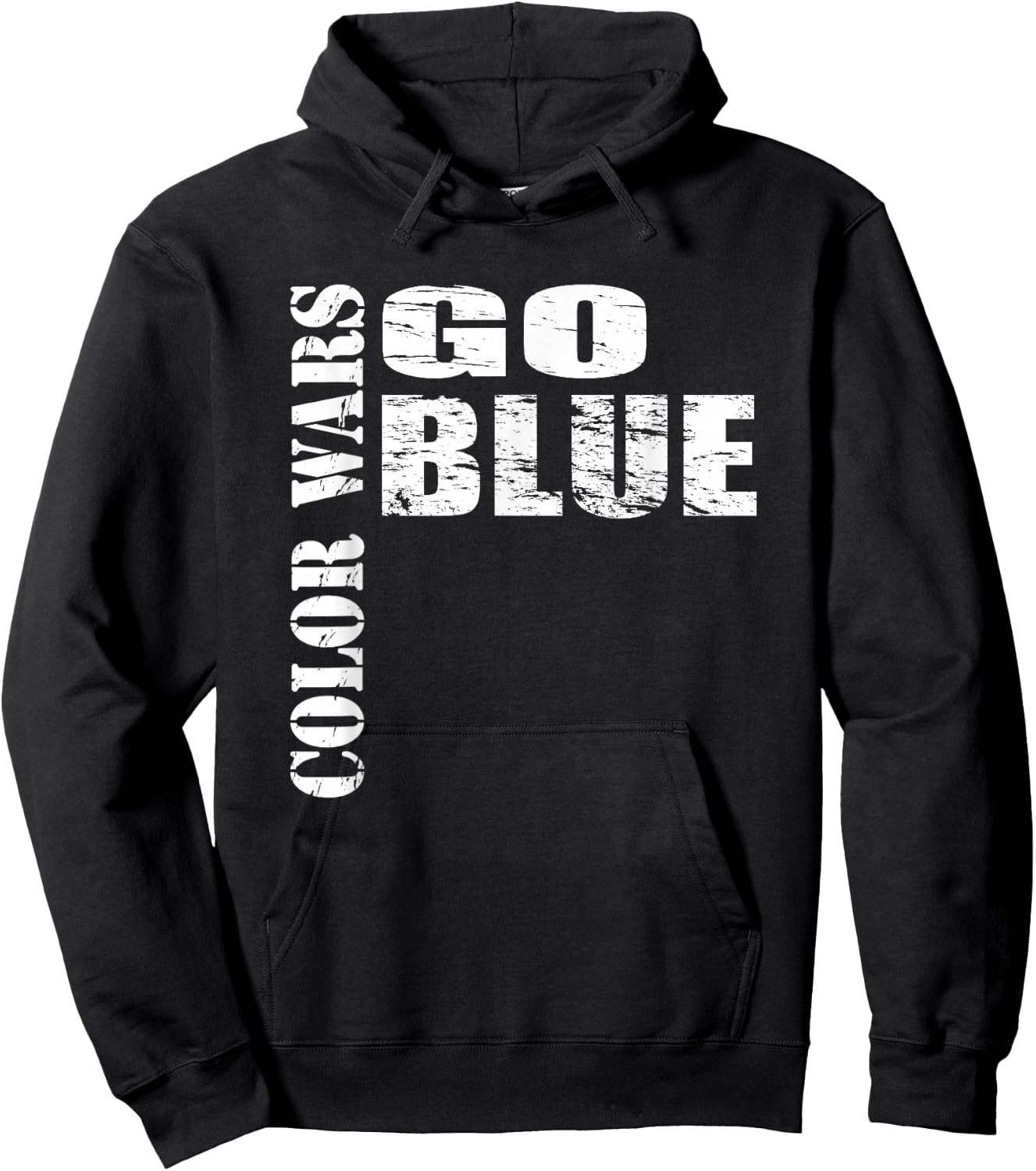 Color Wars Go Blue Team for Camp Hoodie - Hoodie | Black