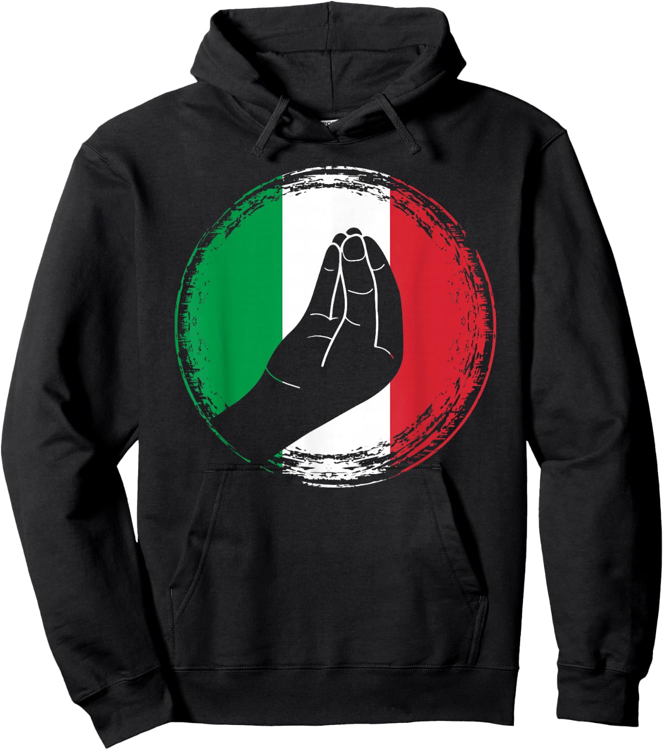 Funny Italian hand gesture Hoodie - Hoodie | Black