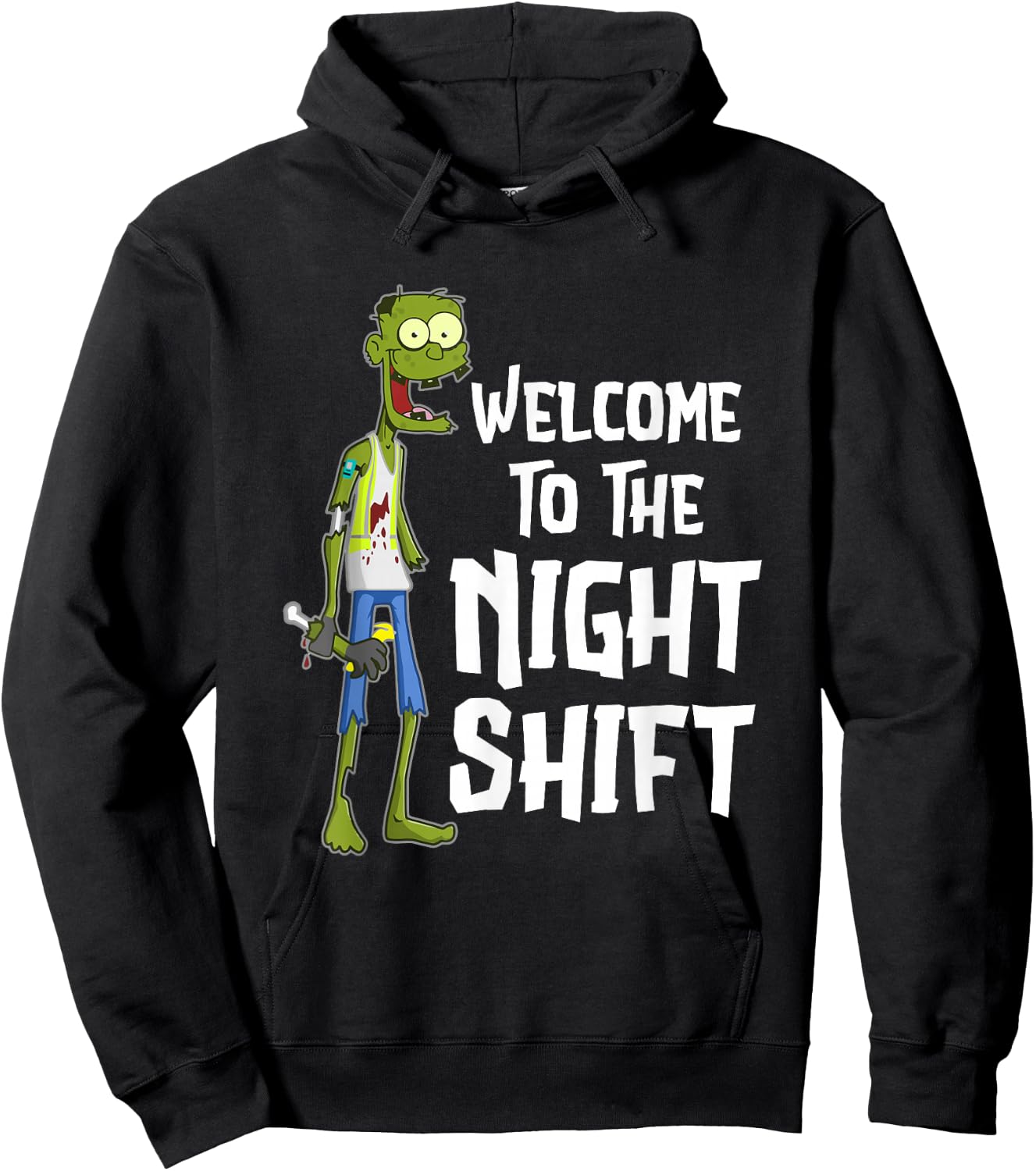 Welcome To The Night Shift Hoodie - Hoodie | Black