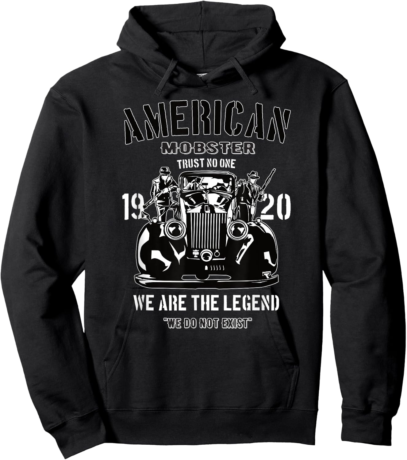 American Mobster Shirt Gangsters Italian Mafia Sicilian Inc Hoodie - Hoodie | Black
