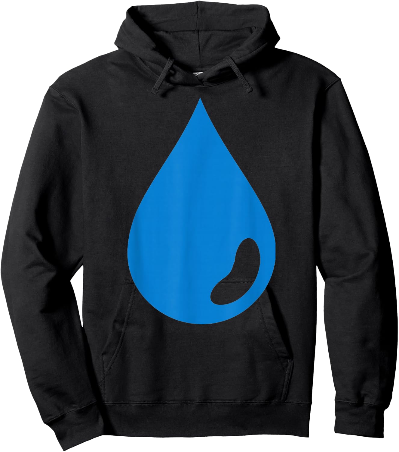 Blue water drop Hoodie - Hoodie | Black