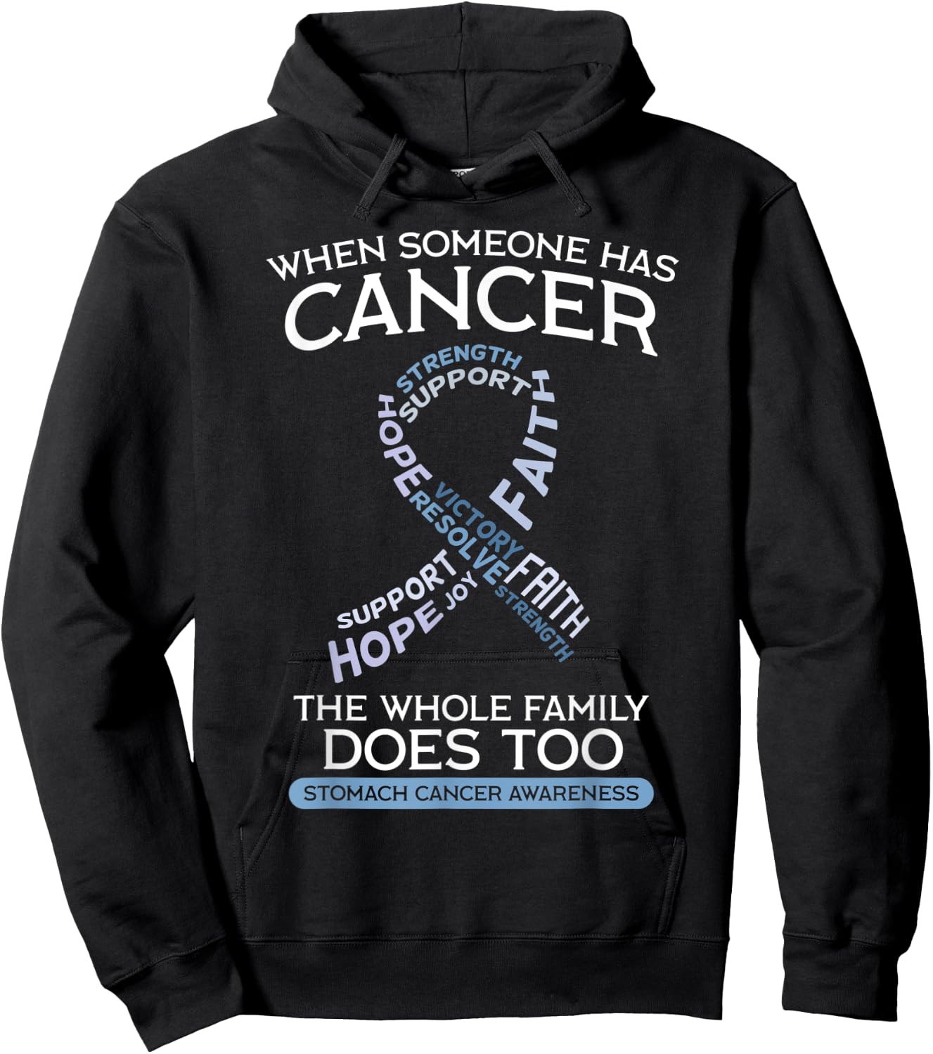 Stomach Cancer Shirt Gastric Disease Gastritis Chemo Gift Hoodie - Hoodie | Black