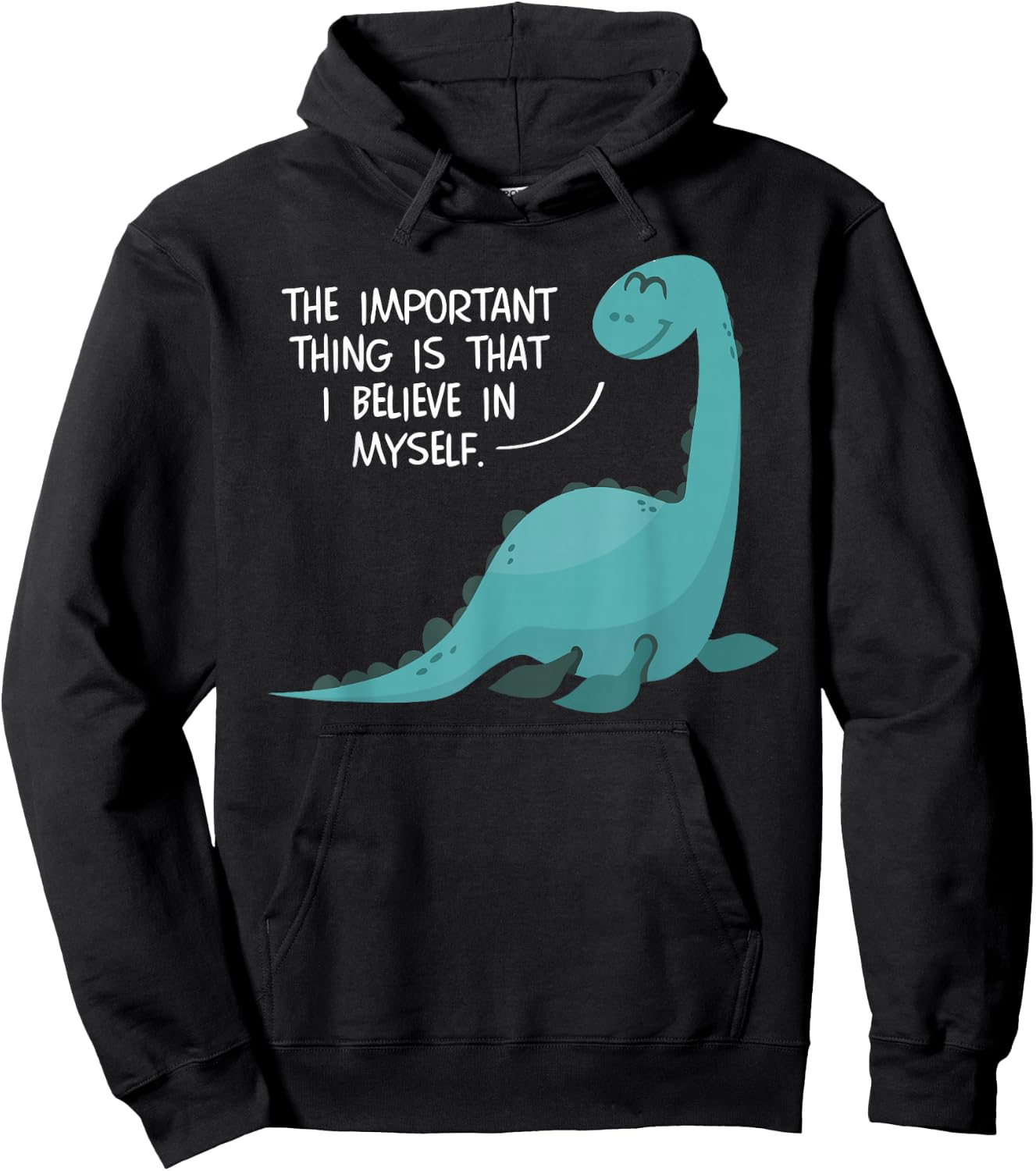 Believe in Myself Lochness Monster Nessie Cute Gifts Hoodie - Hoodie | Black