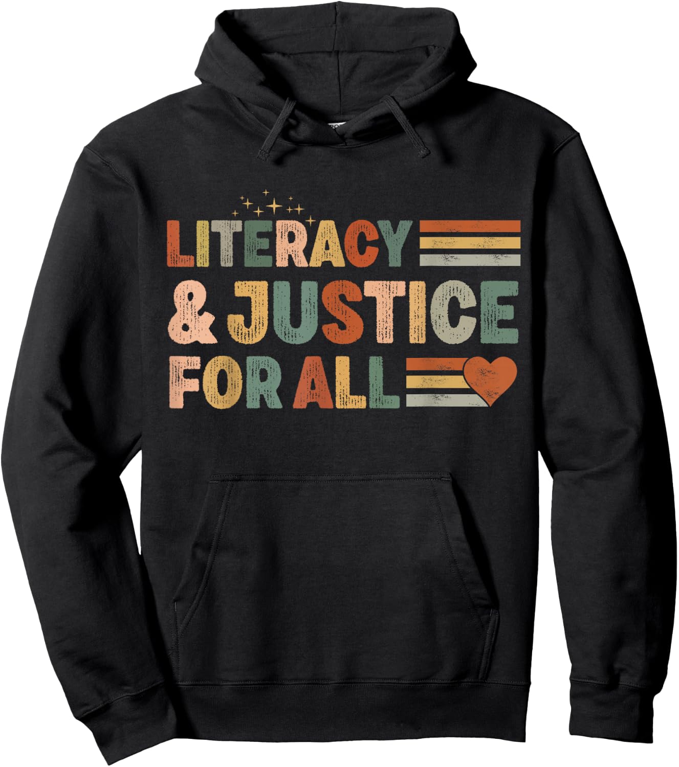 Literacy and Justice for all stop book Banning Banned Books Hoodie - Hoodie | Black