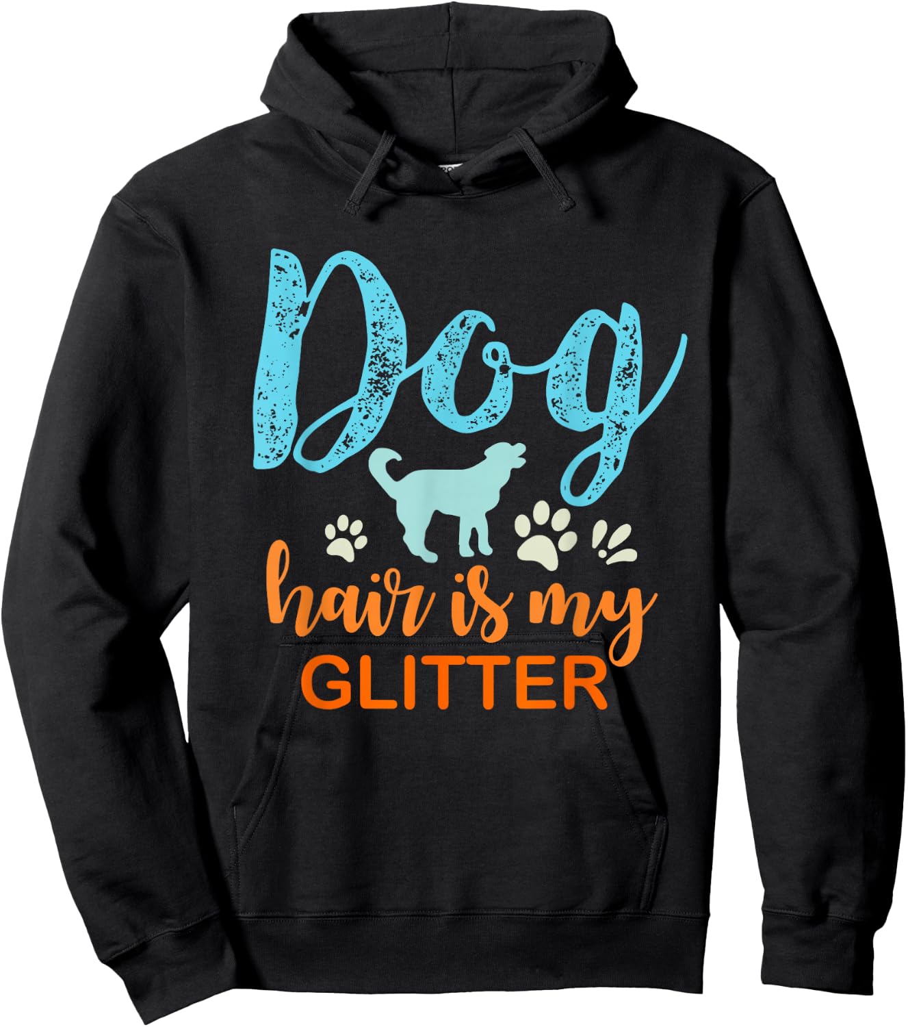 Dog Hair Is My Glitter Hoodie - Hoodie | Black