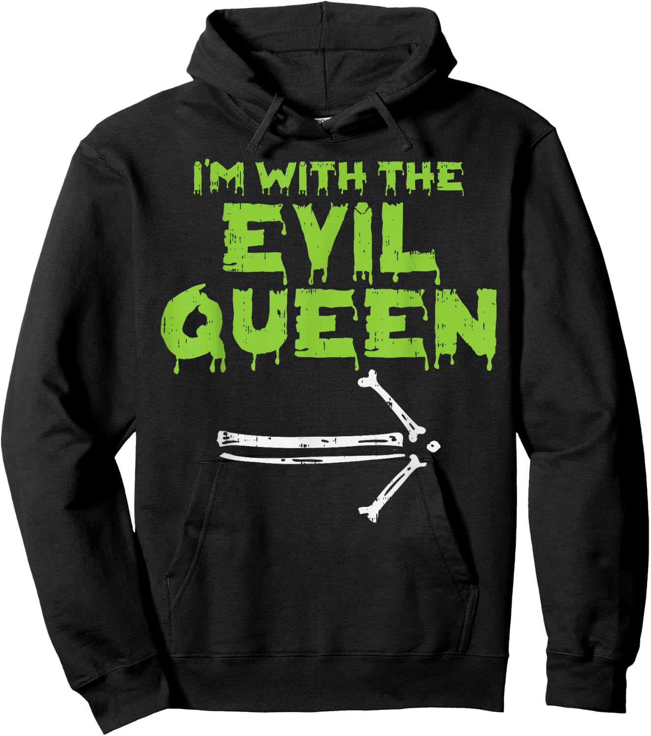 Im With The Evil Queen Matching Couple Halloween Costume Him Hoodie - Hoodie | Black
