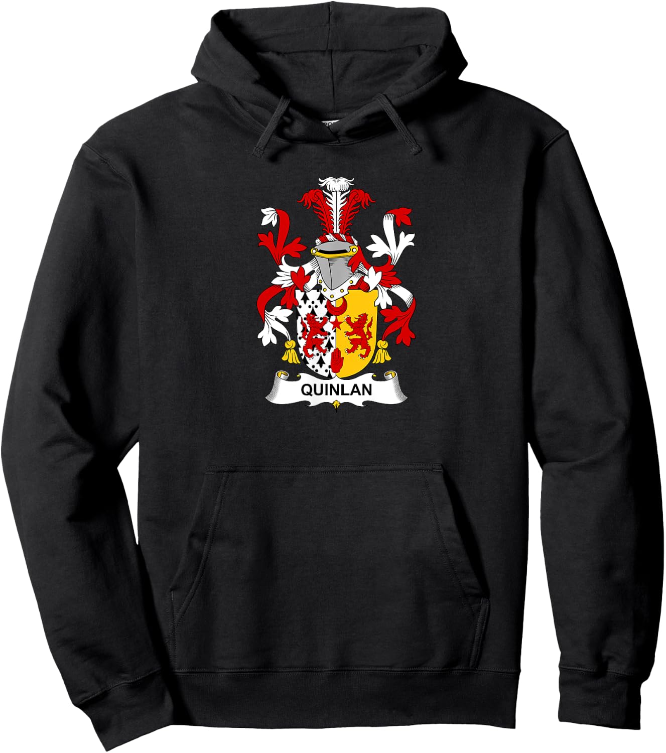 Quinlan Coat of Arms - Family Crest Hoodie - Hoodie | Black