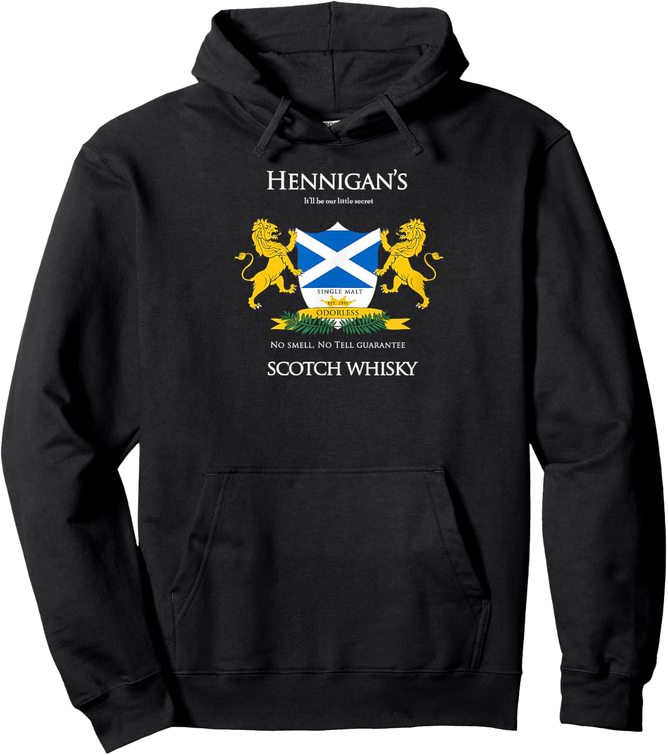 Hennigans Scotch Whisky Hoodie - Hoodie | Black