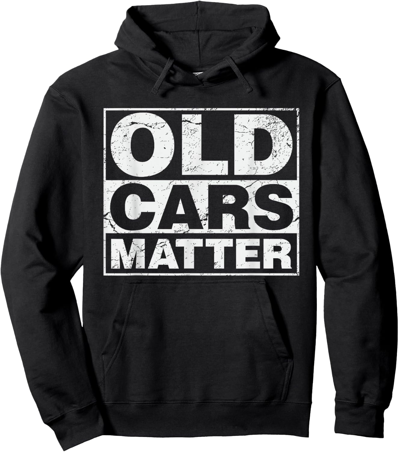 Old Cars Matter Vintage Automobile & hot Rod Collector Gift Hoodie - Hoodie | Black