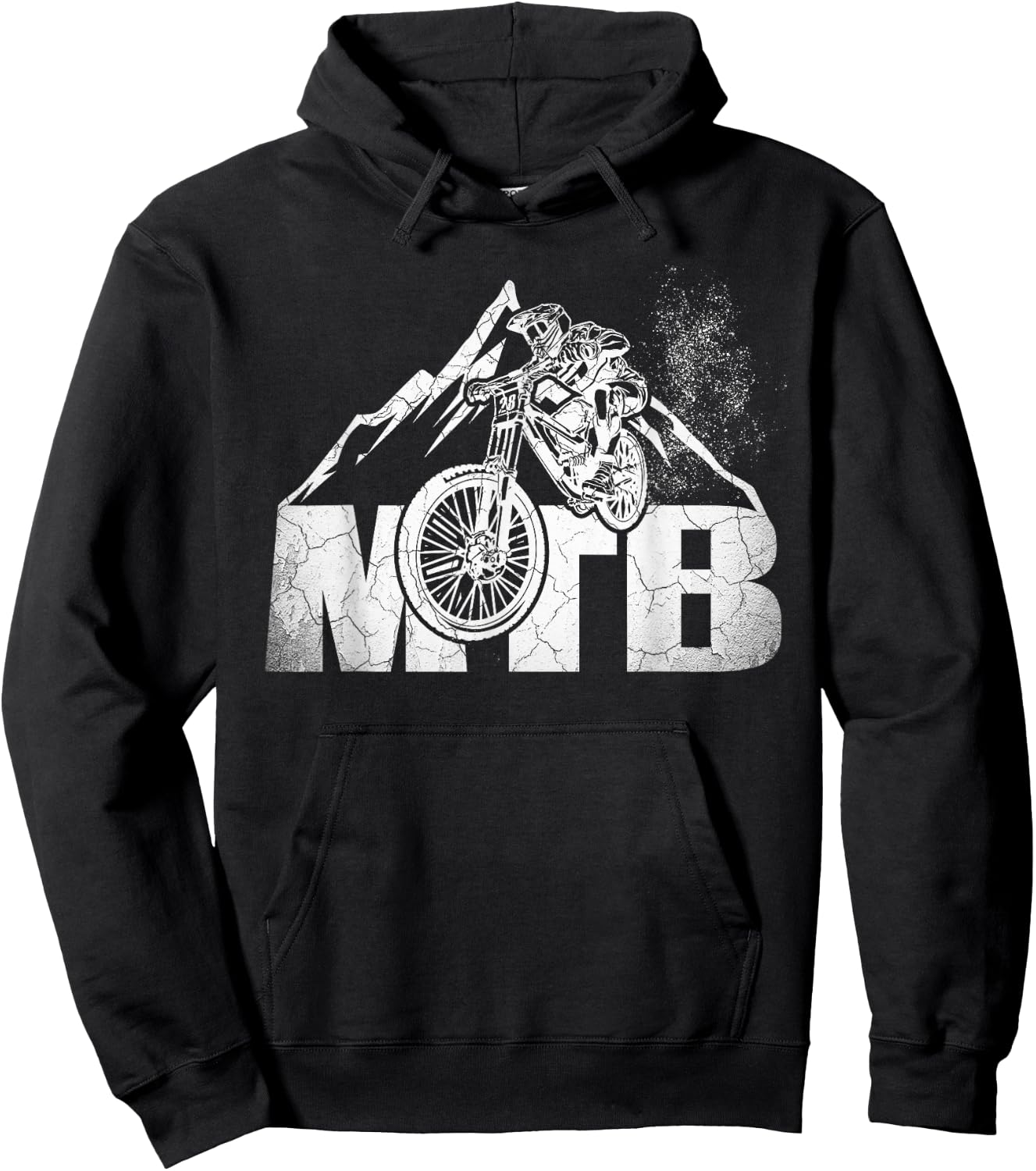 Mountain Bike T Shirt MTB Downhill Bicycle Gift Hoodie - Hoodie | Black