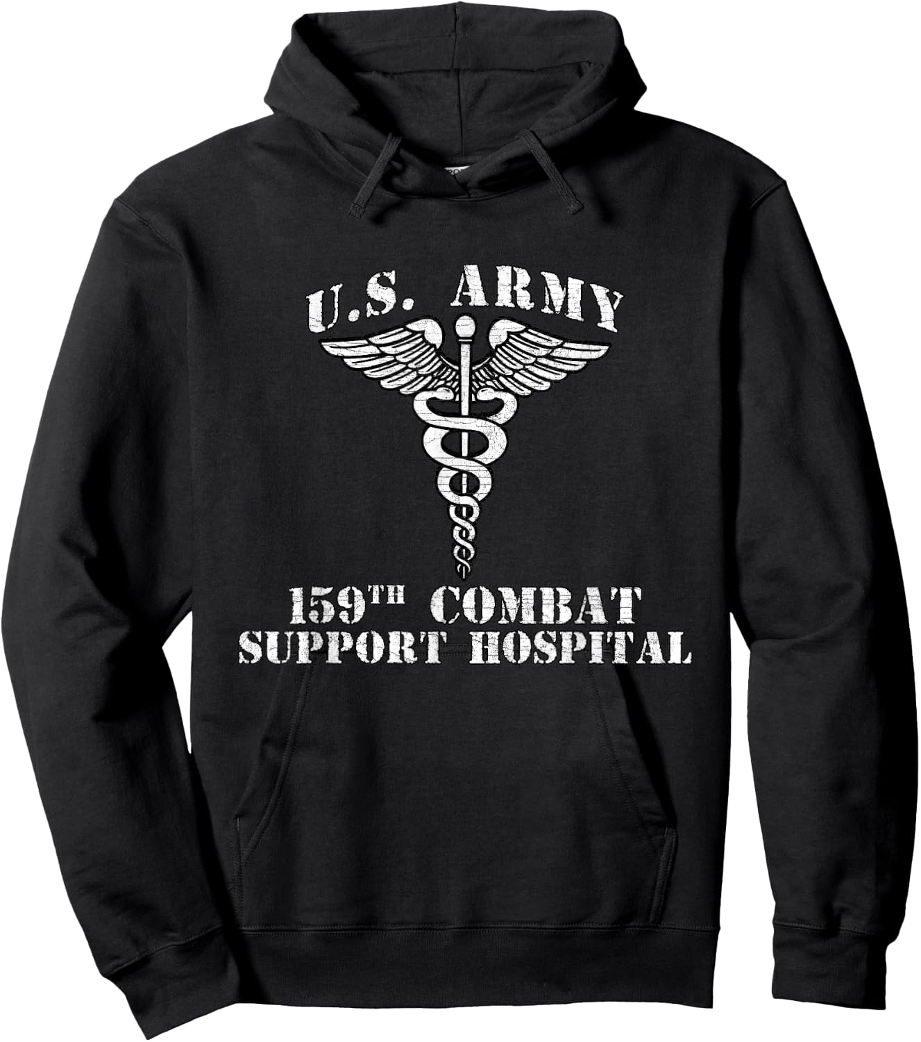 159th Combat Support Hospital Veterans Day Vintage Gifts Hoodie - Hoodie | Black