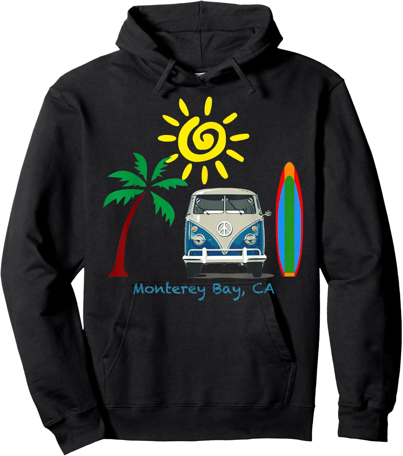 Great Beach for Monterey Bay Hoodie - Hoodie | Black
