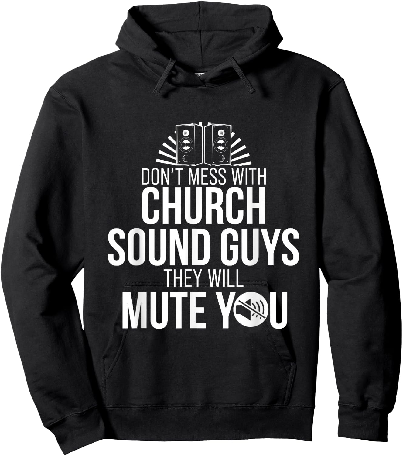Church Sound Guy Mute You Audio Tech Engineer Hoodie - Hoodie | Black